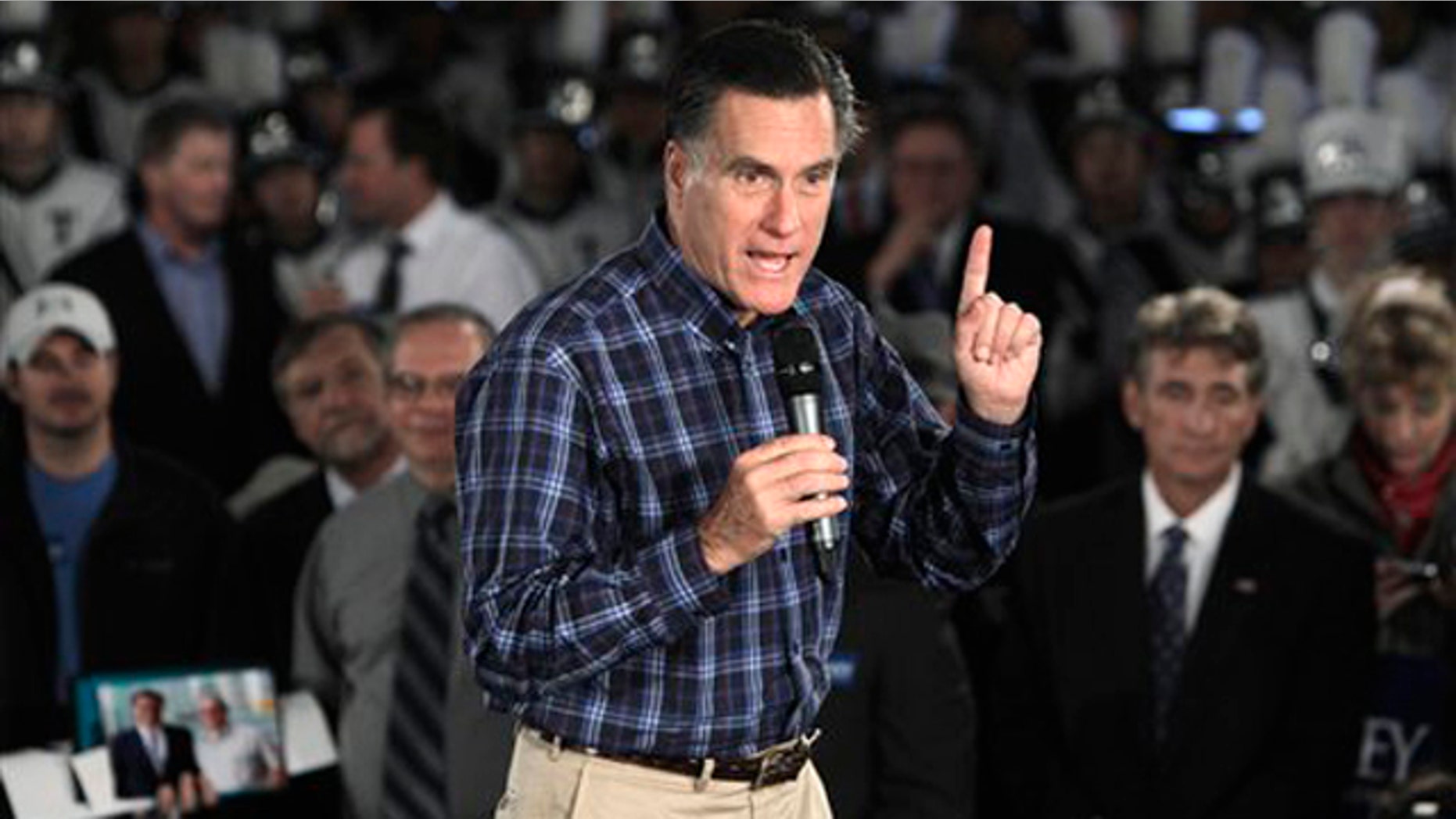 Nov. 10, 2011: Former Massachusetts Gov. Mitt Romney speaks at the American Polish Cultural Center in Troy, Mich.