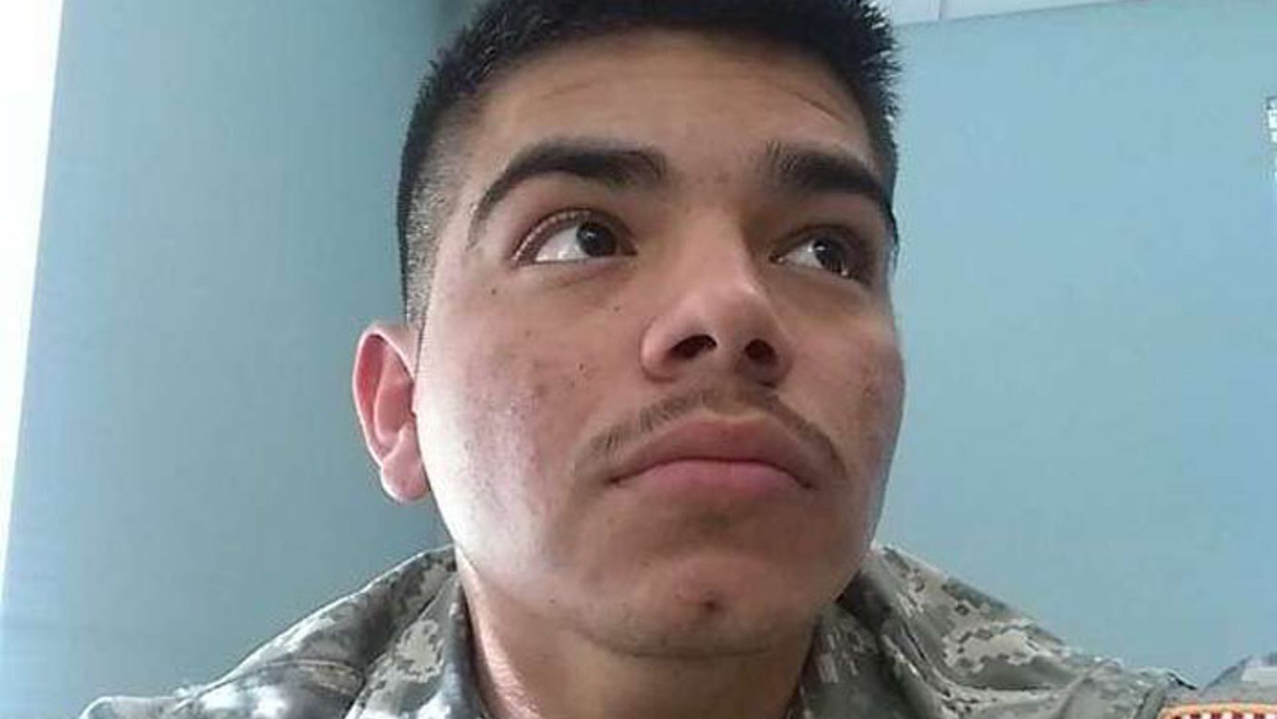 Army veteran Francisco Garcia was shot early Sunday outside his girlfriend's house. (MyFoxLA)