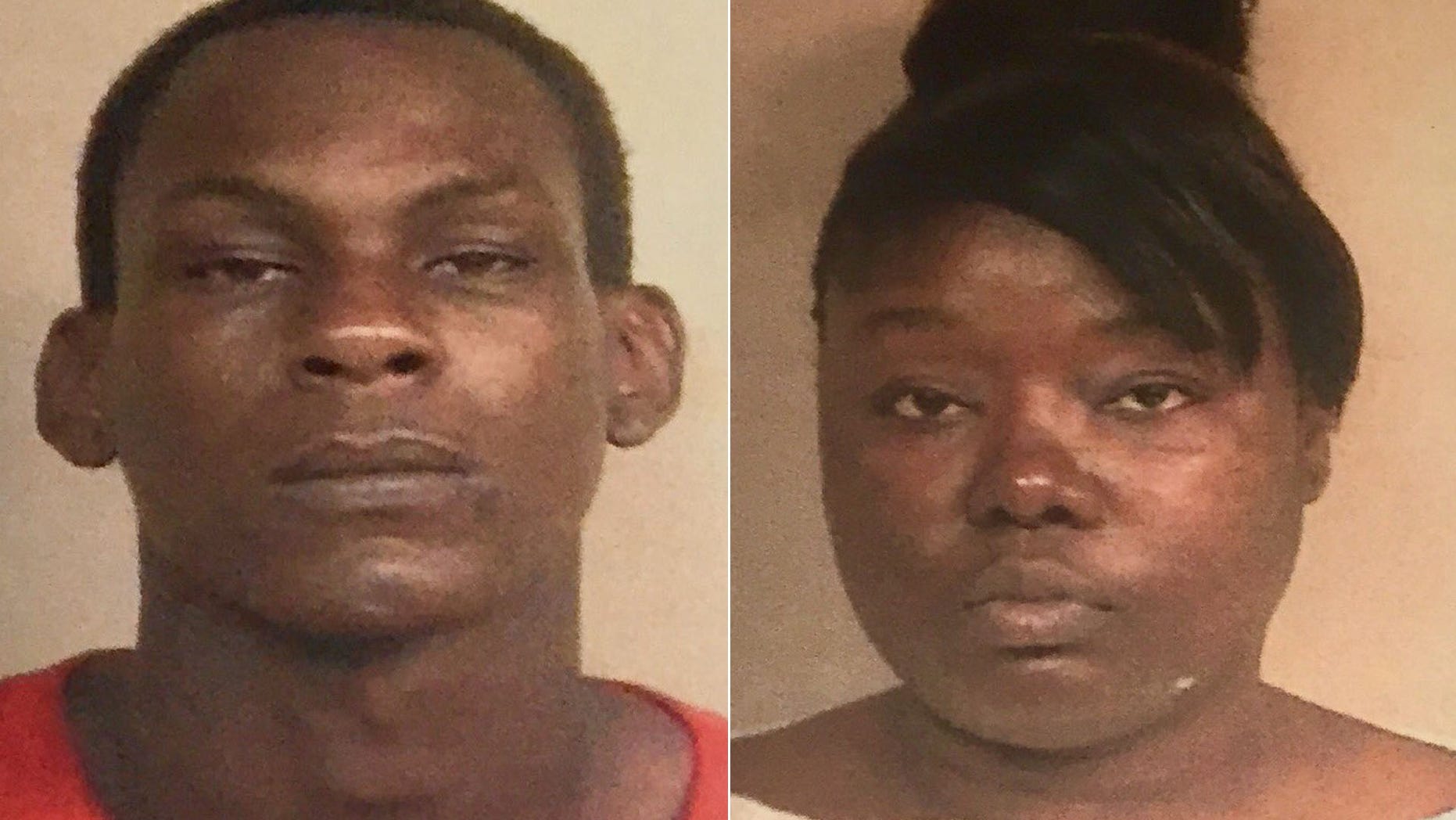 26-year-old Kendrick Jackson (left) and 35-year-old Lakia Bradley (right) have been charged with aggravated assault and shooting into an occupied vehicle.