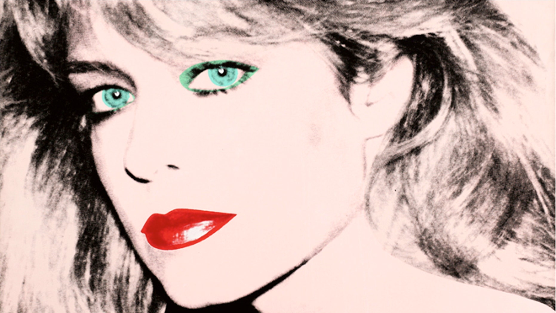 FILE: This photo released by courtesy of the Blanton Museum of Art shows Andy Warhol's painting of "Farrah Fawcett," 1980.