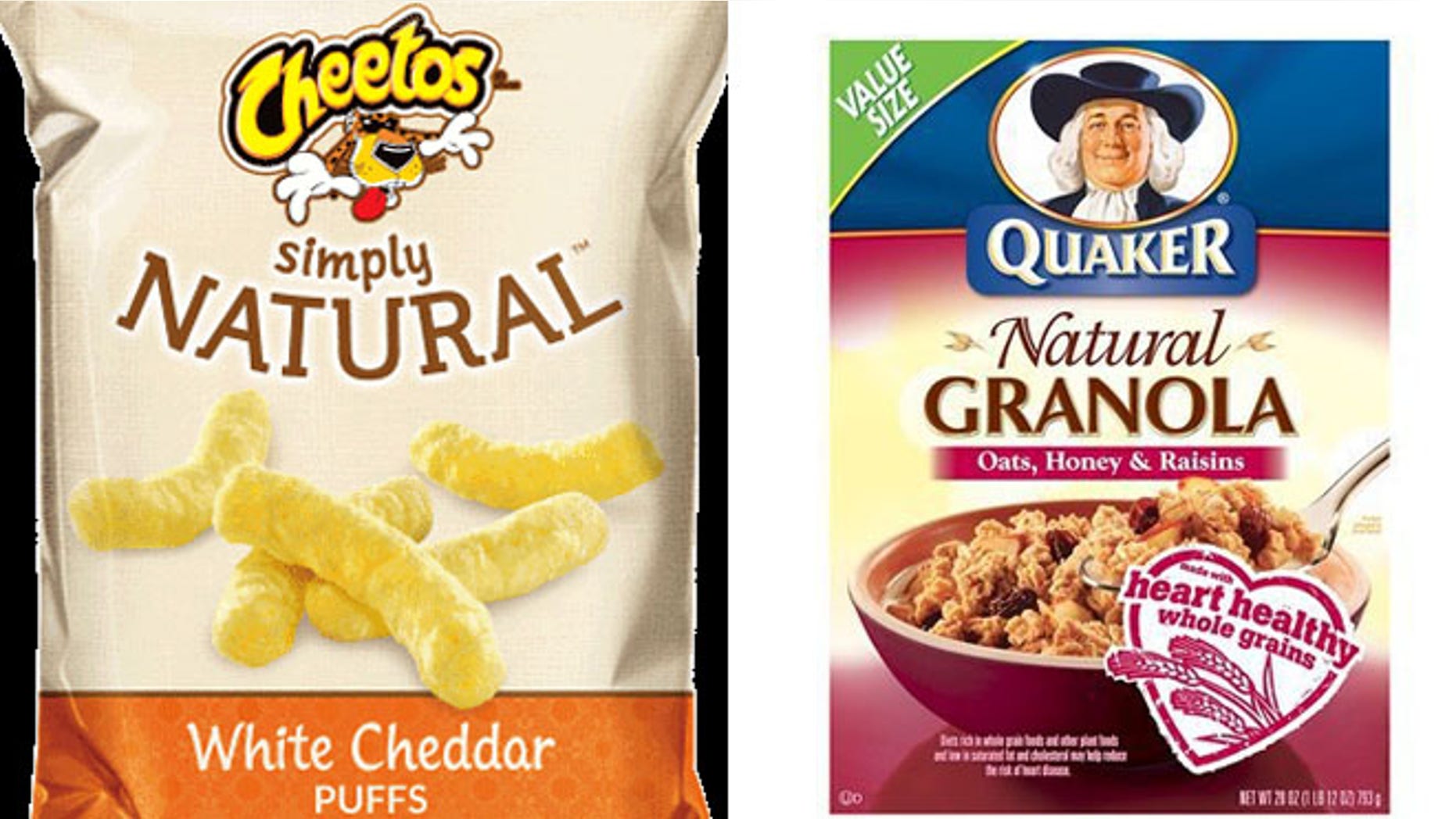 Frito-Lay's Cheetos will simply be called "Simply," although the ingredients remain the same. Similarly, its "Natural Quaker Granola" got a makeover as "Simply Quaker Granola."