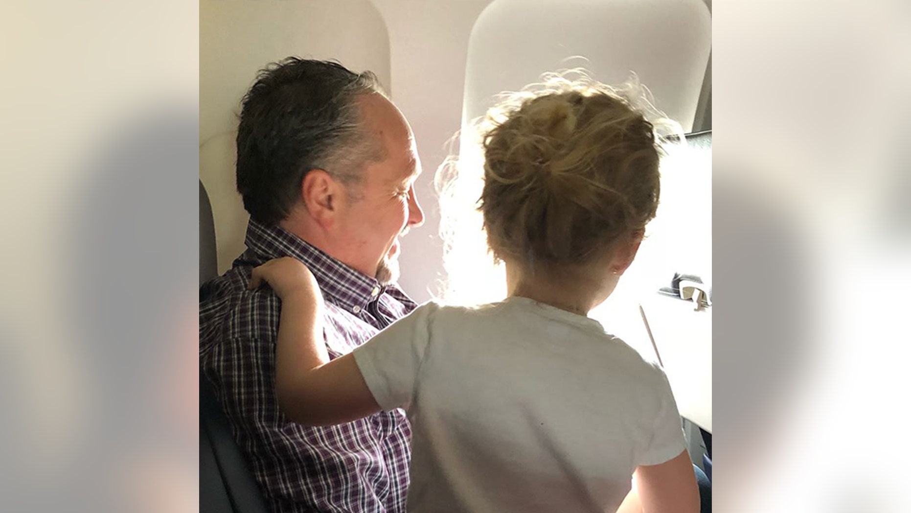 “By the end of the flight, he was Caroline’s best friend,” the mother of two said.