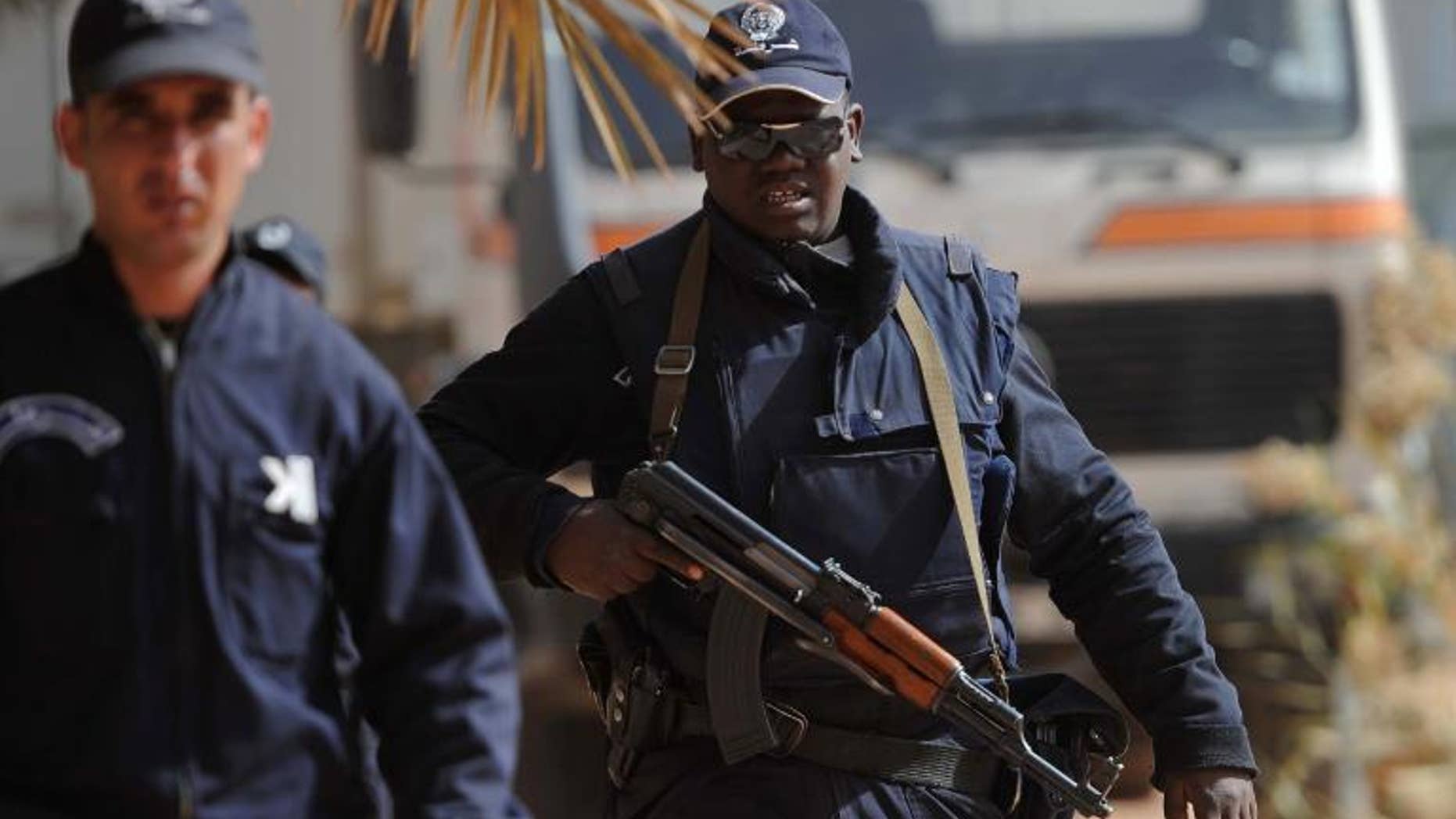 Algerian police in Amenas on January 21, 2012