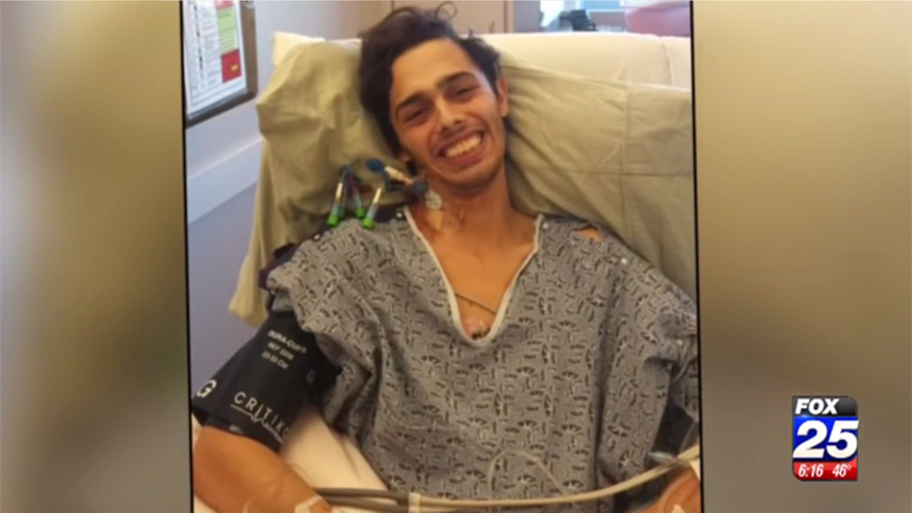 Ben Blake received a liver infected with Hepatitis C.