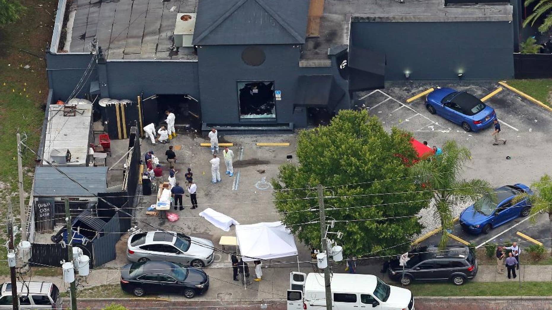 The scene after the massacre on June 12.