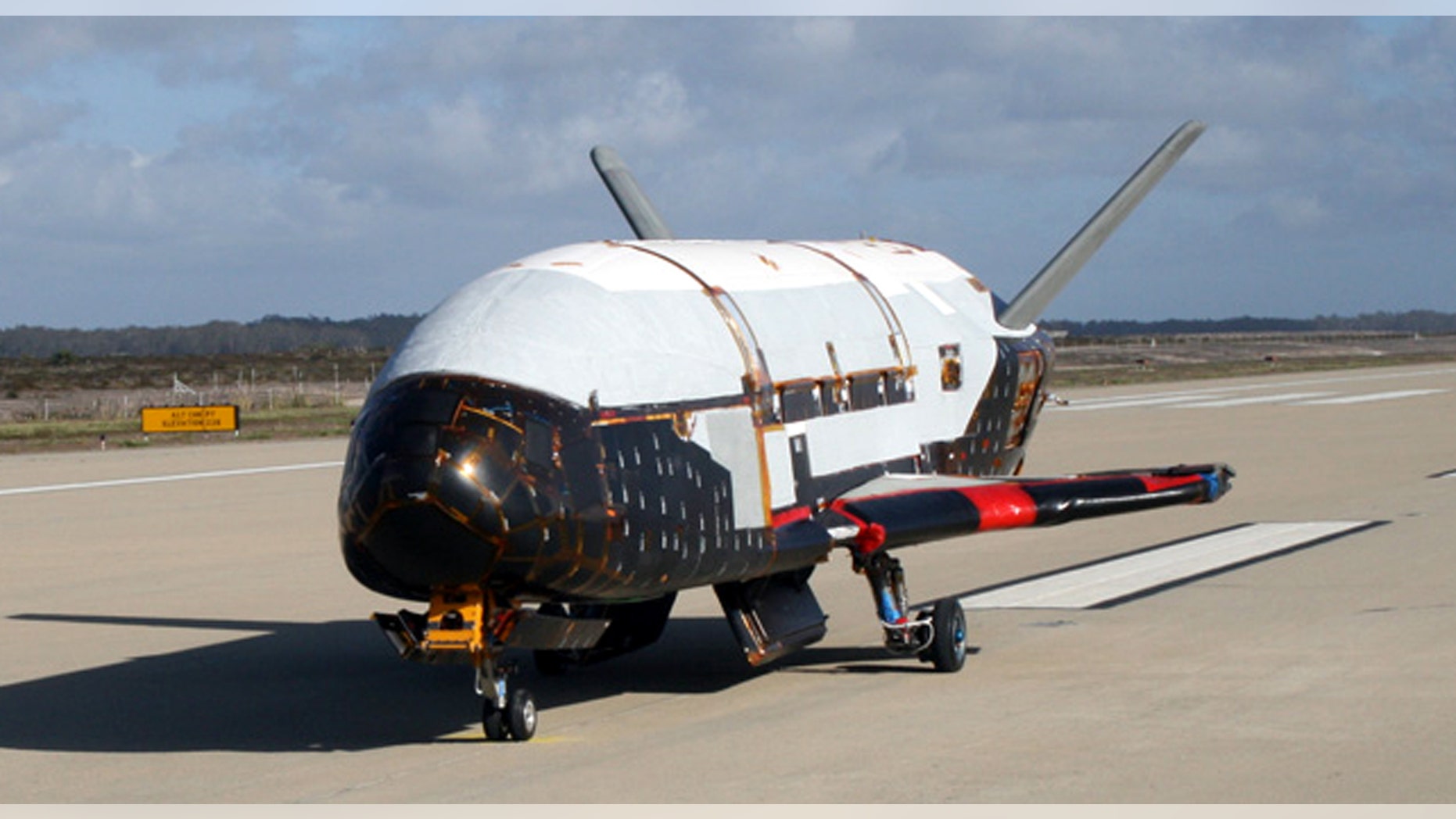 This undated file image provided by the U.S. Air Force shows the X-37B spacecraft.