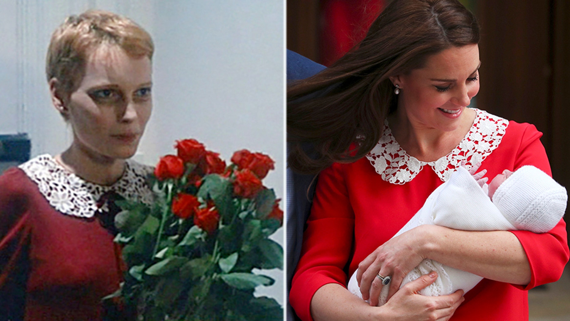 The royal mom's baby debut dress is causing quite a stir on social media.