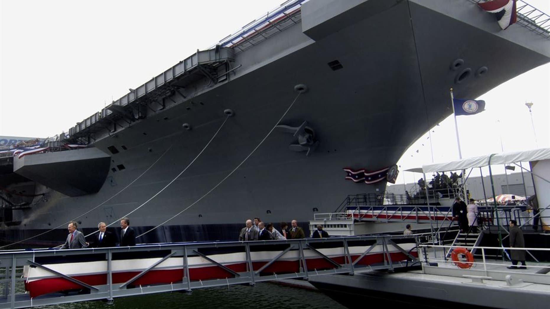 A seaman aboard the USS George H. W. Bush posted photos on his Facebook of an alleged racial slur.