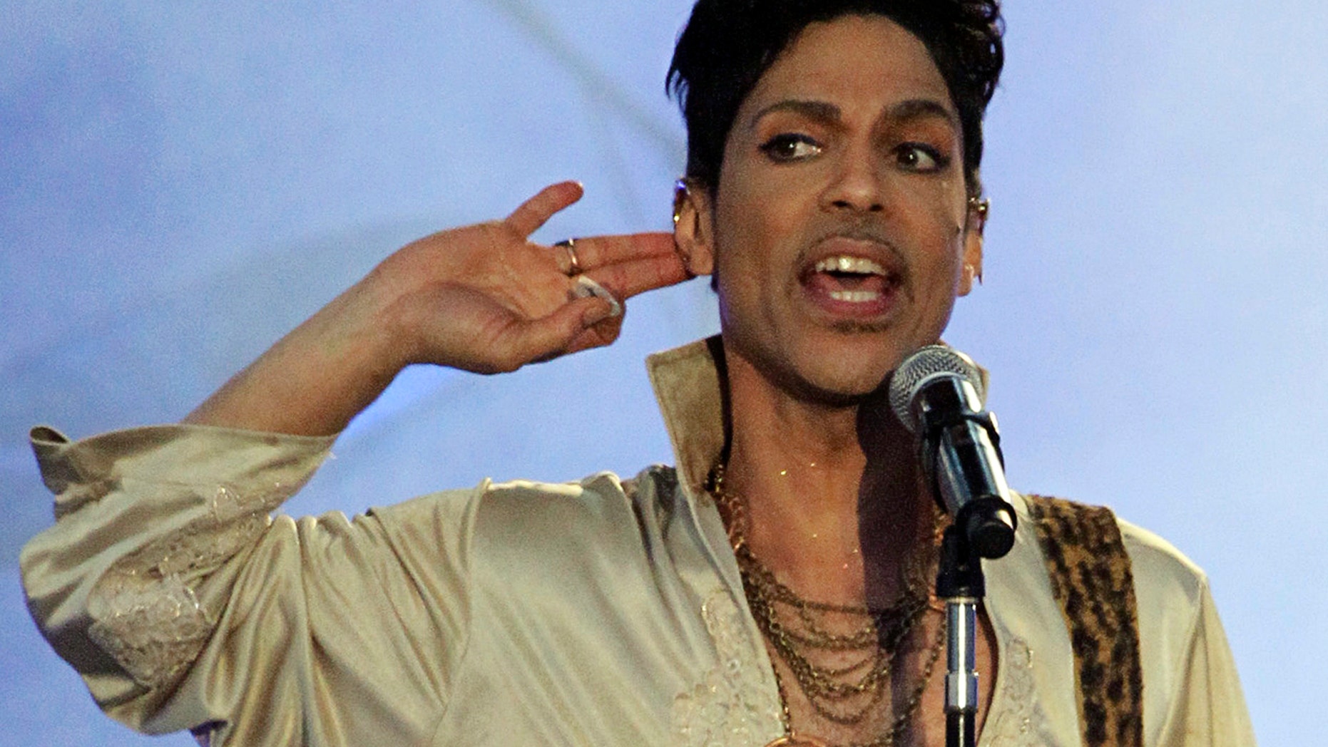 Prince performs in England in 2011.