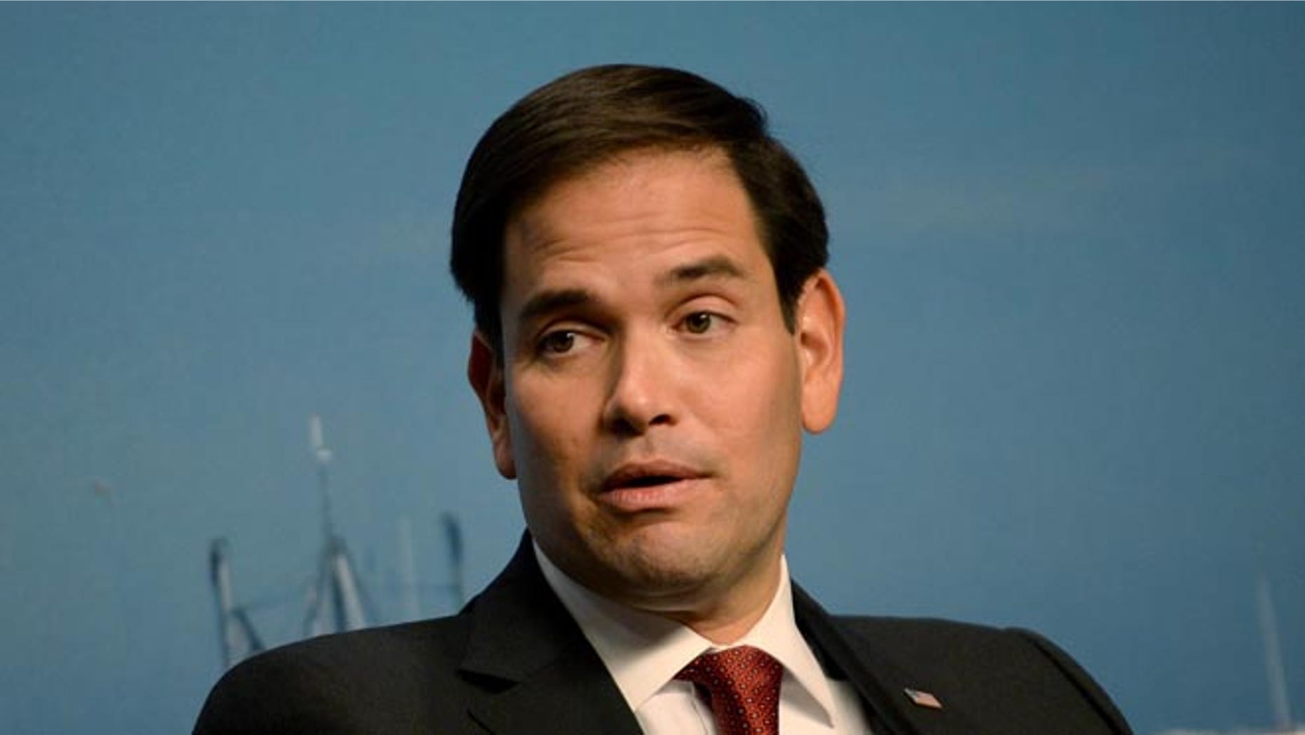 MANCHESTER, NH - NOVEMBER 4: Republican Presidential candidate Marco Rubio (R-FL) participates in a round table discussion at Saint Anselm College in Manchester, New Hampshire. Rubio is looking for a bump in the polls following a strong outing in the last debate. (Photo by Darren McCollester/Getty Images)