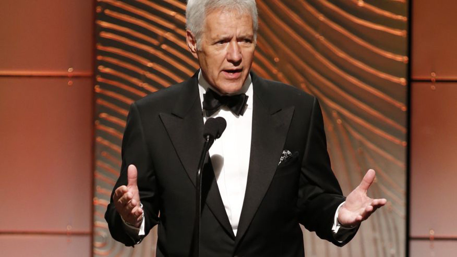 "Jeopardy" host Alex Trebek.