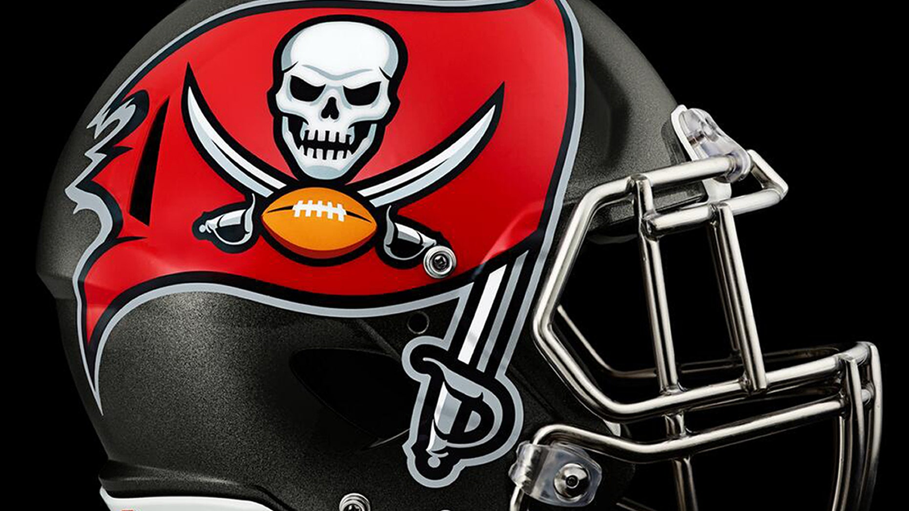This image provided by the Tampa Bay Buccaneers shows the new team helmet logo which was unveiled Thursday, Feb. 20, 2014, in Tampa, Fla. (AP Photo/Tampa Bay Buccaneers)