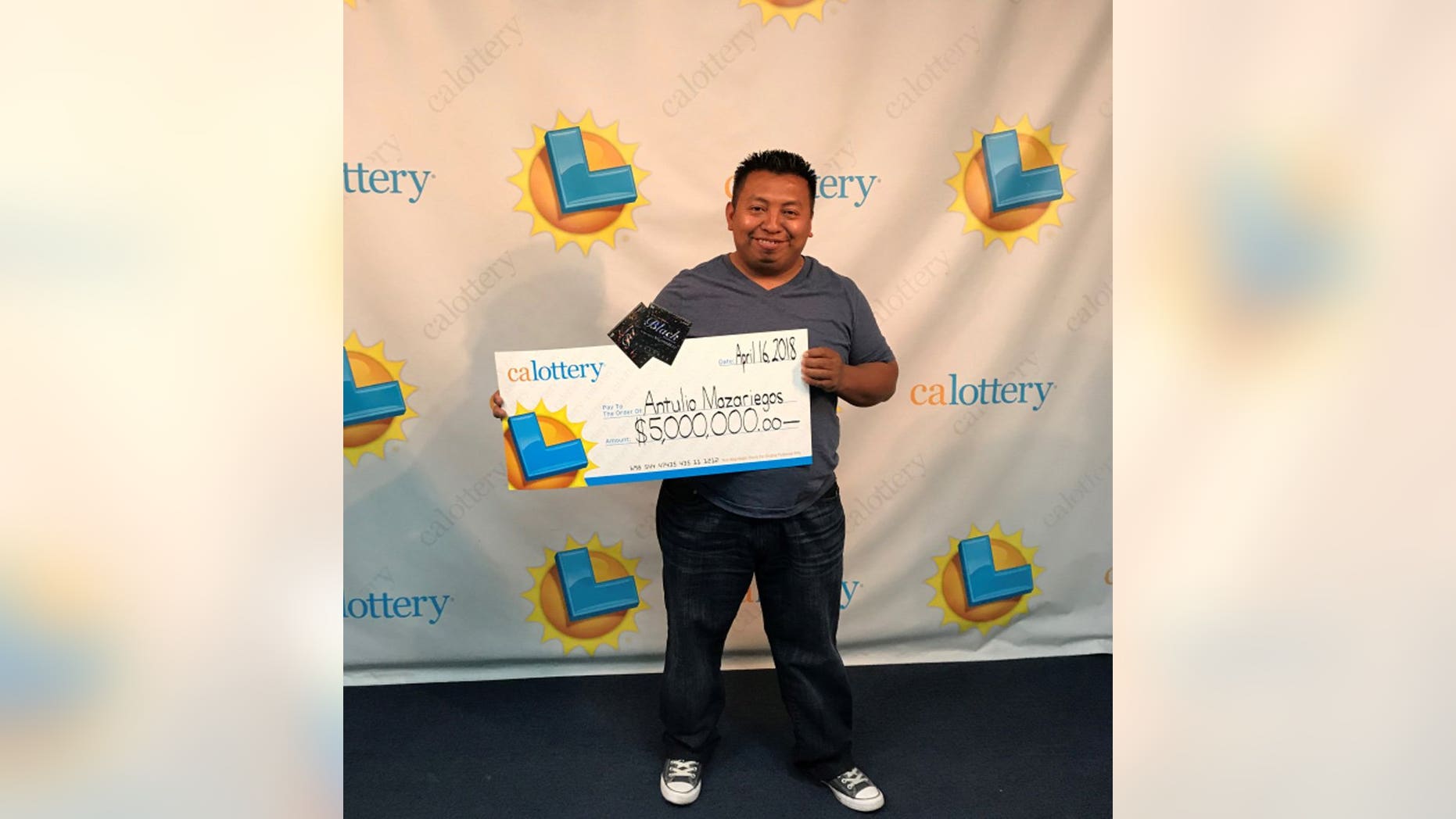 Antulio Mazariegos won four lottery prizes, including one worth $5 million, within six months.