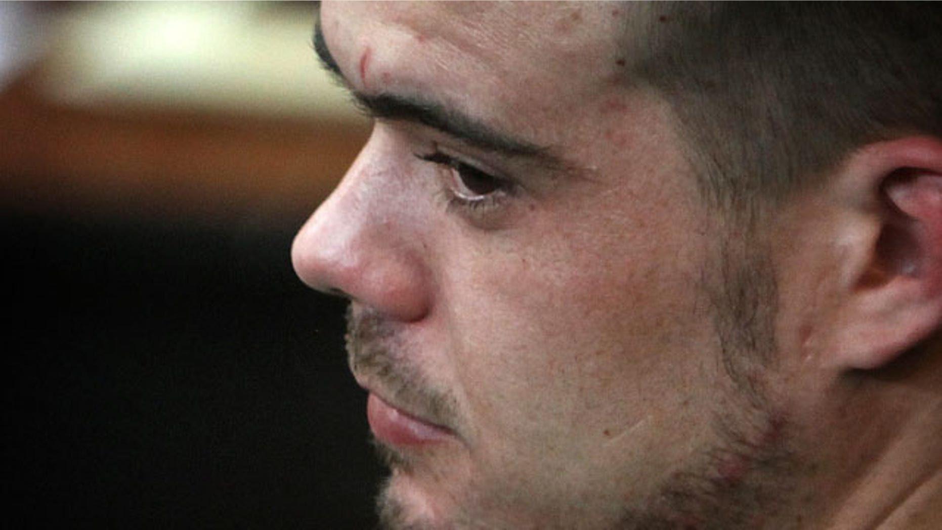 Joran van der Sloot sits in the courtroom before his sentencing at San Pedro prison in Lima, Peru, Friday Jan. 13, 2012. Van der Sloot, 24, will be sentenced Friday for the 2010 murder of Stephany Flores, a young woman he met at a Lima casino. Prosecutors have asked for a 30-year sentence for first-degree murder and theft. The Dutchman remains the prime suspect in the case of the unsolved disappearance of U.S. teen Natalee Holloway on the Caribbean island of Aruba and Holloway's parents want him extradited to the United States to be tried on related charges. (AP Photo/Karel Navarro)