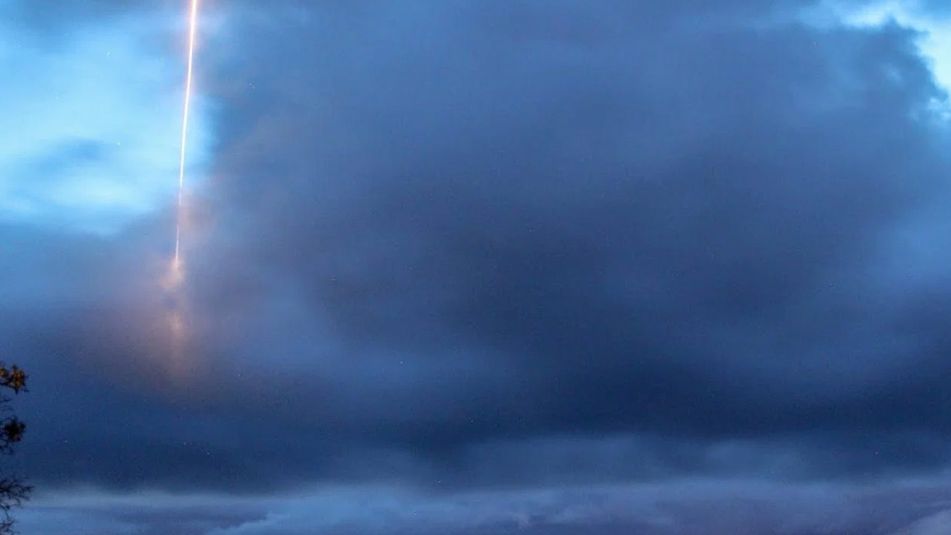 A mysterious object was seen off the coast of a Washington state island last weekend. The military denies it was a missile launch.