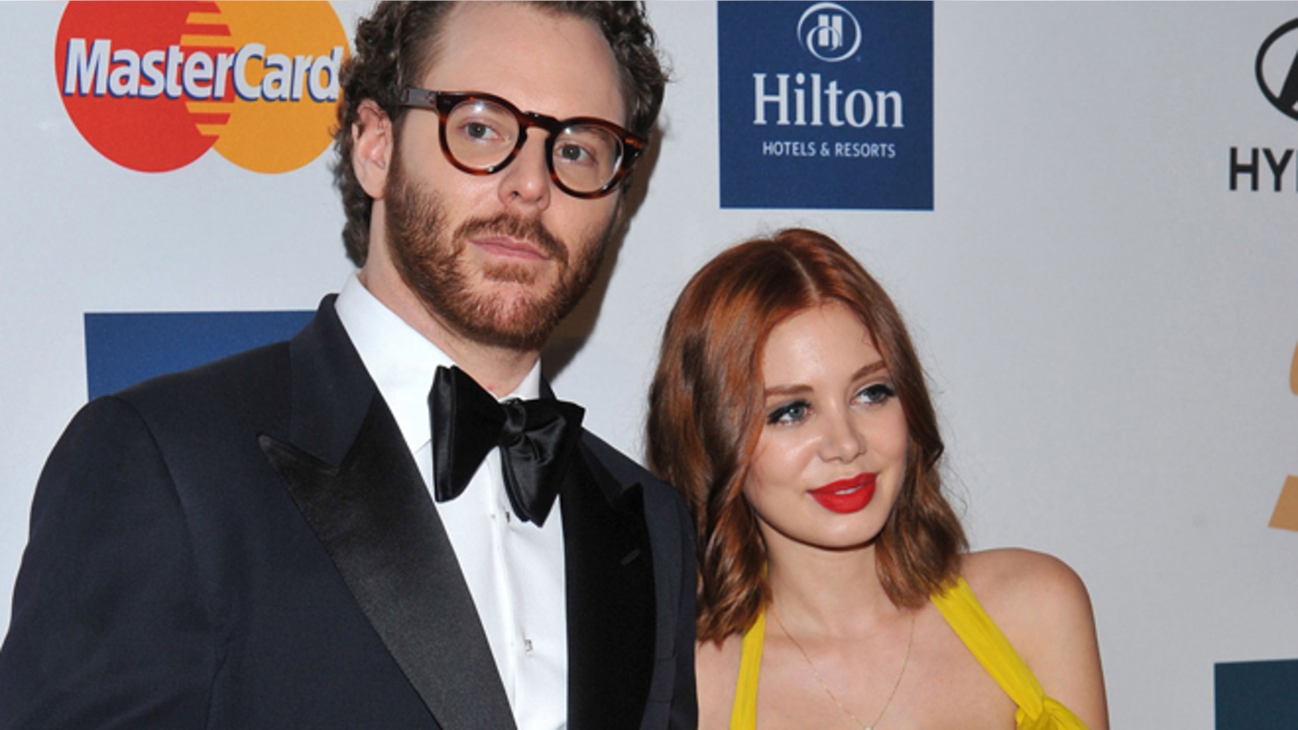 In this Feb. 11, 2012 file photo, Sean Parker, left, and Alexandra Lenas arrive at the Pre-GRAMMY Gala & Salute to Industry Icons with Clive Davis honoring Richard Branson in Beverly Hills, Calif.
