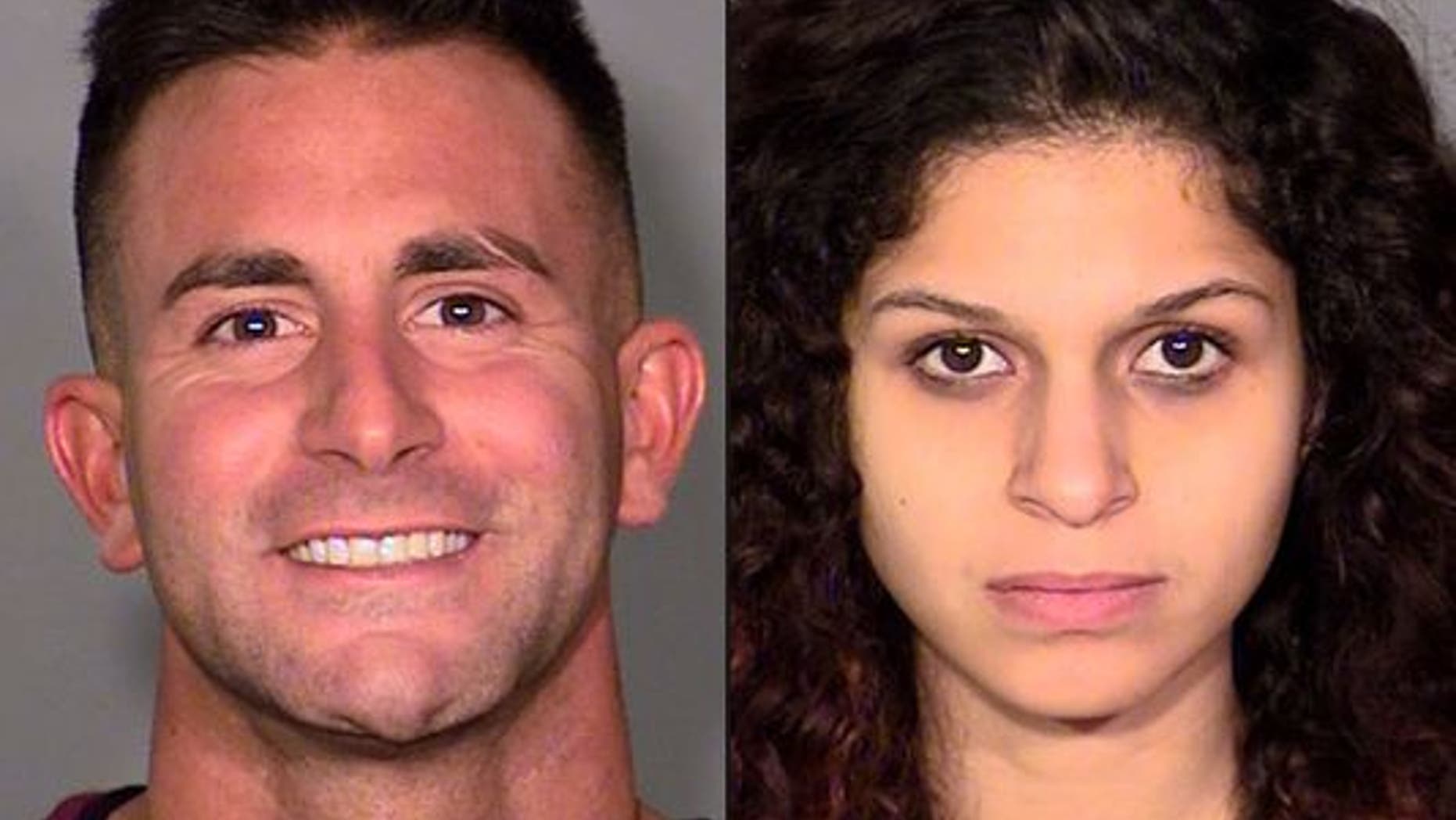 Philip Frank Panzica III, left, and Chloe Scordianos were allegedly caught on tape having sex on a Las Vegas Ferris wheel.