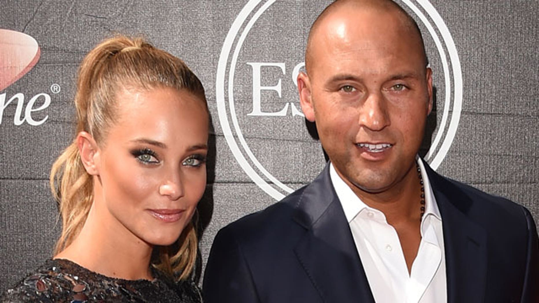 Derek Jeter's wife Hannah Davis shows off baby bump while out with her husband | Fox News
