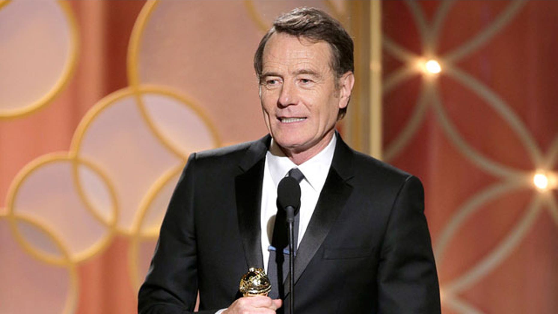 Bryan Cranston accepts an award.
