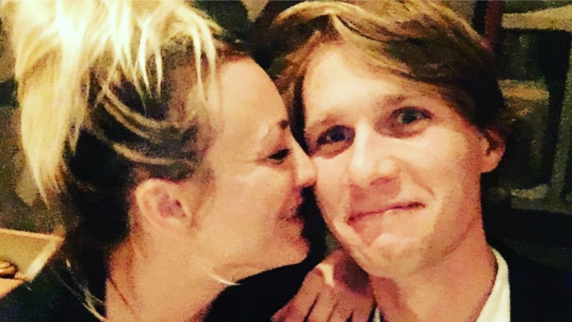 Kaley Cuoco and Karl Cook.