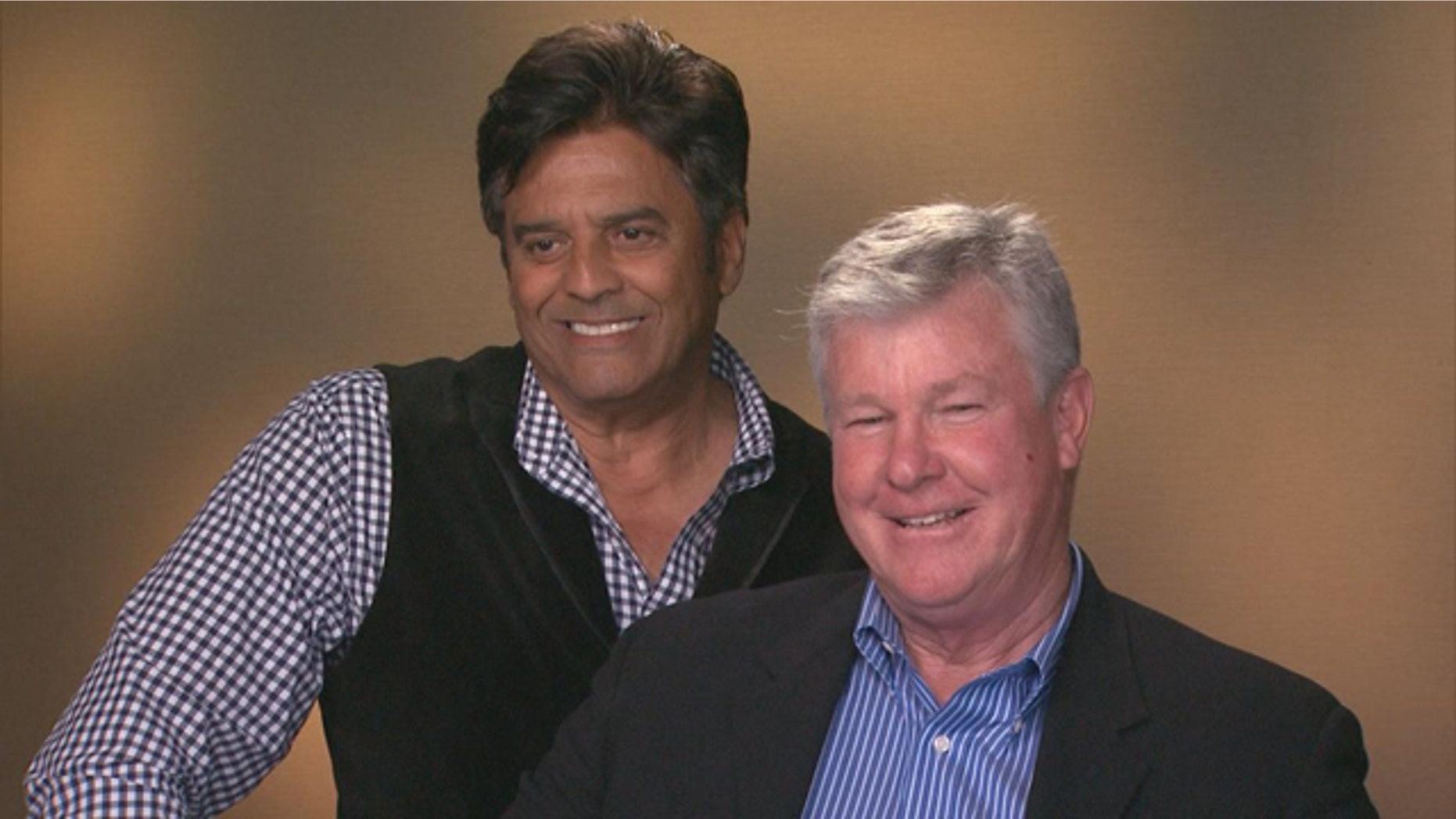 Erik Estrada and Larry Wilcox from "CHiPs."