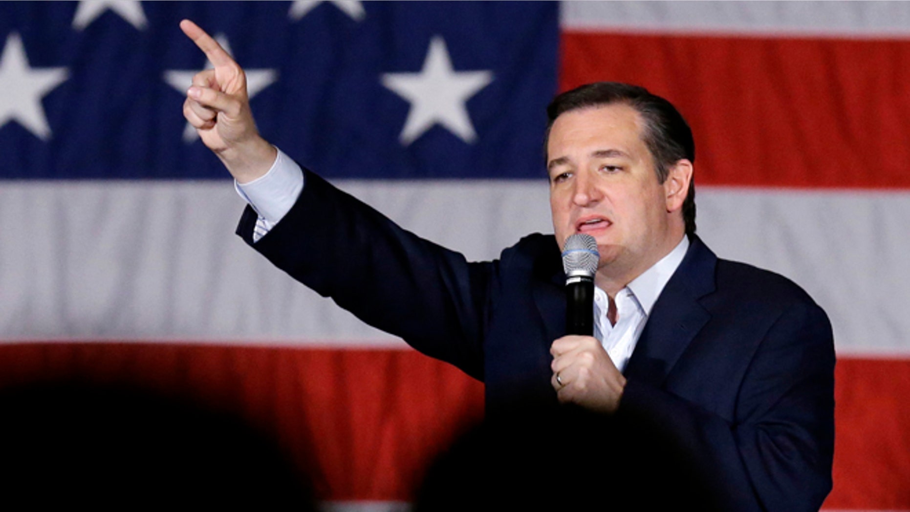 Republican candidate Ted Cruz on Monday, April 4, 2016, in Waukesha, Wis.