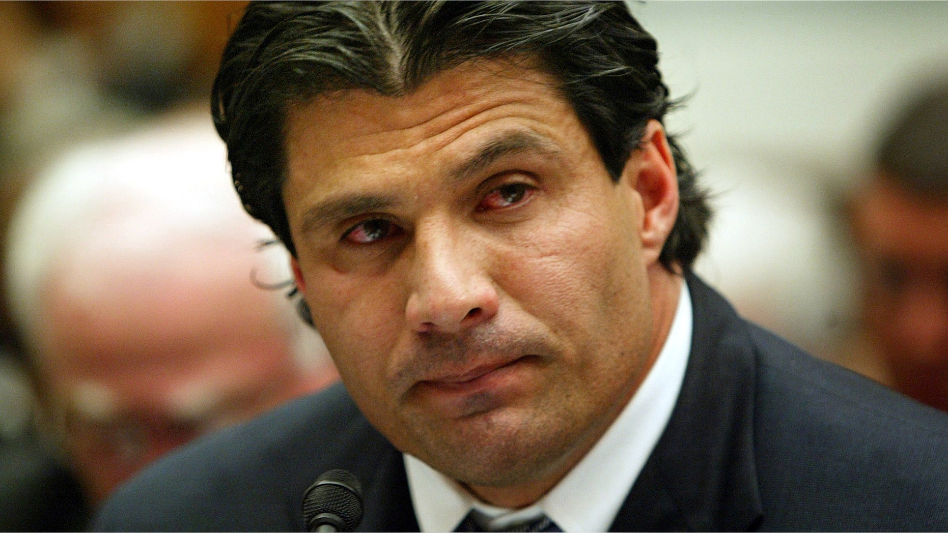 Former Oakland Athletic and Texas Ranger baseball player Jose Canseco in a March 17, 2005 file photo.