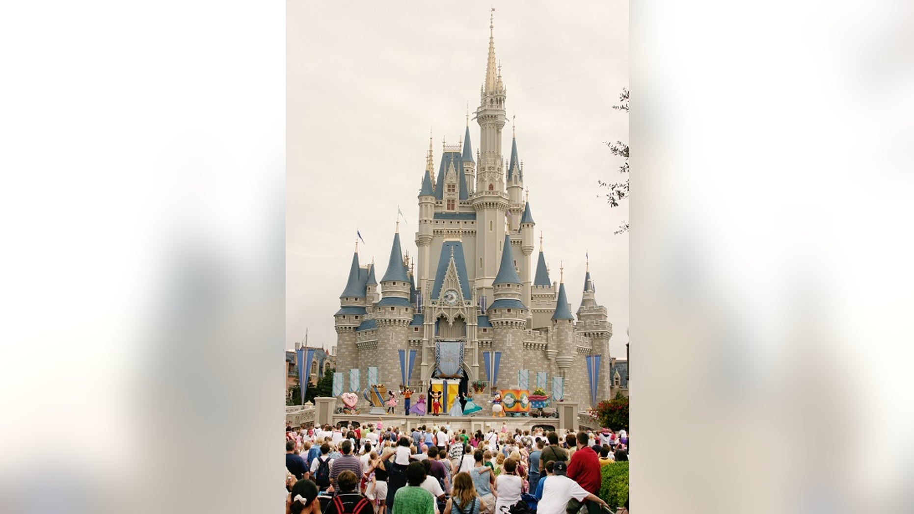 Visitors snap photos of Walt Disney World following Hurricane Irma.