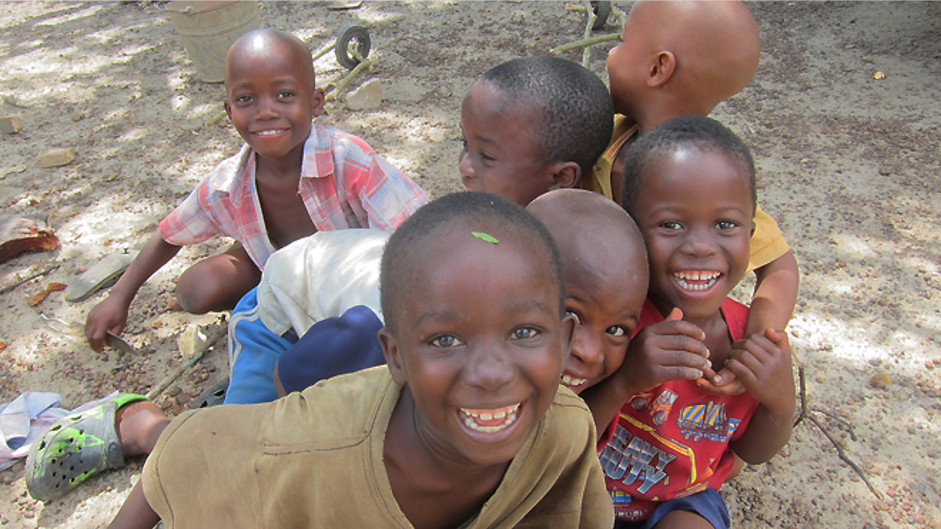 Liberian children captured on camera by CDC's Justin Williams in 2014.