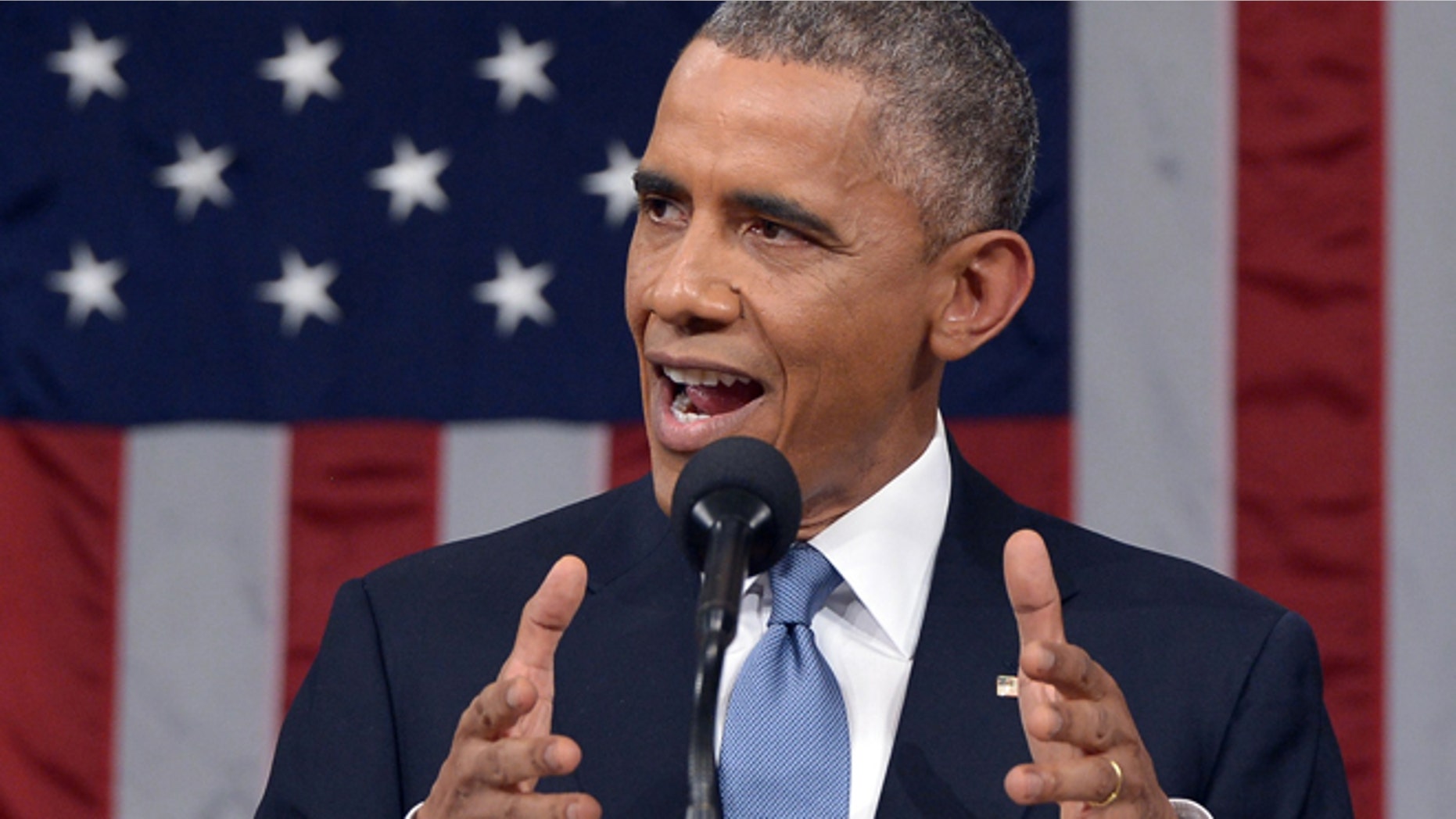 Jan. 20, 2015: President Obama delivers his State of the Union address to a joint session of Congress on Capitol Hill in Washington.
