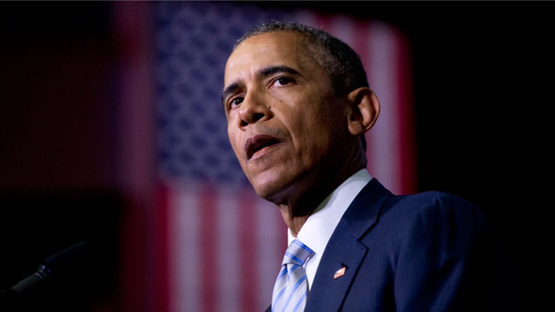 File- Jan. 9, 2015: President Obama speaking about the France newspaper attack.