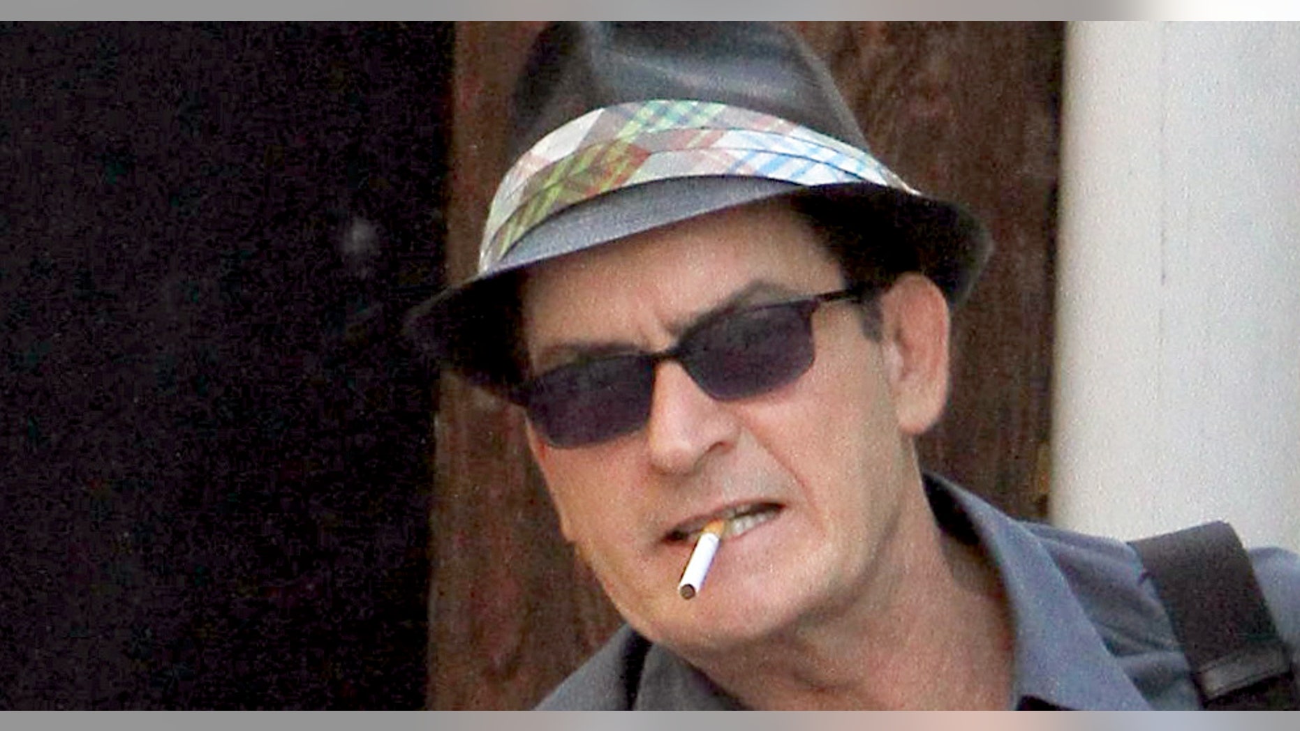 Charlie Sheen filming a cameo for the independent comedy, "She Wants Me". The film co-stars Hilary Duff.. October 28, 2010. X17online.com