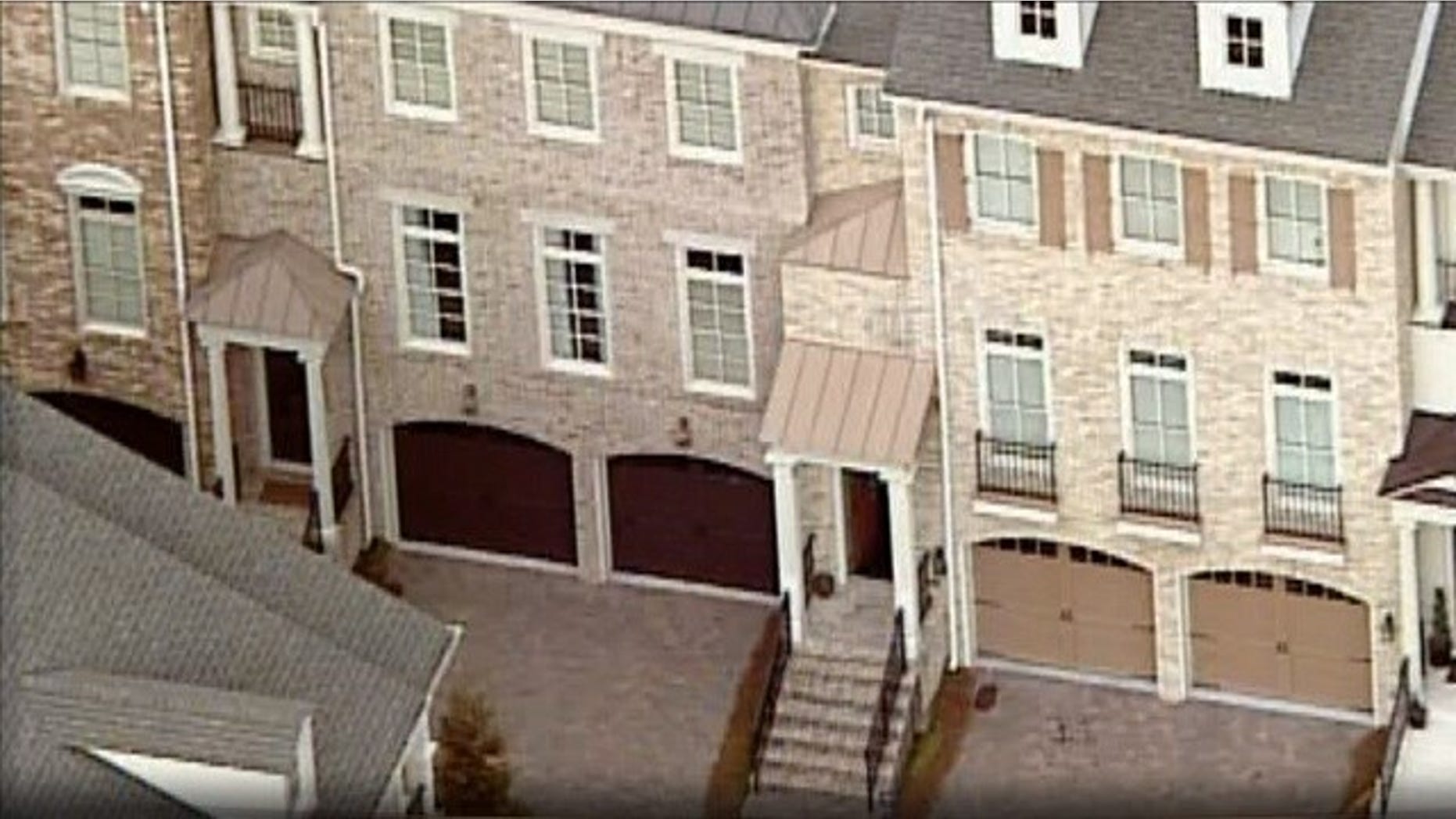 This undated aerial photo shows Bobbi Kristina Brown's townhouse in Roswell, Ga. (MyFoxAtlanta.com0