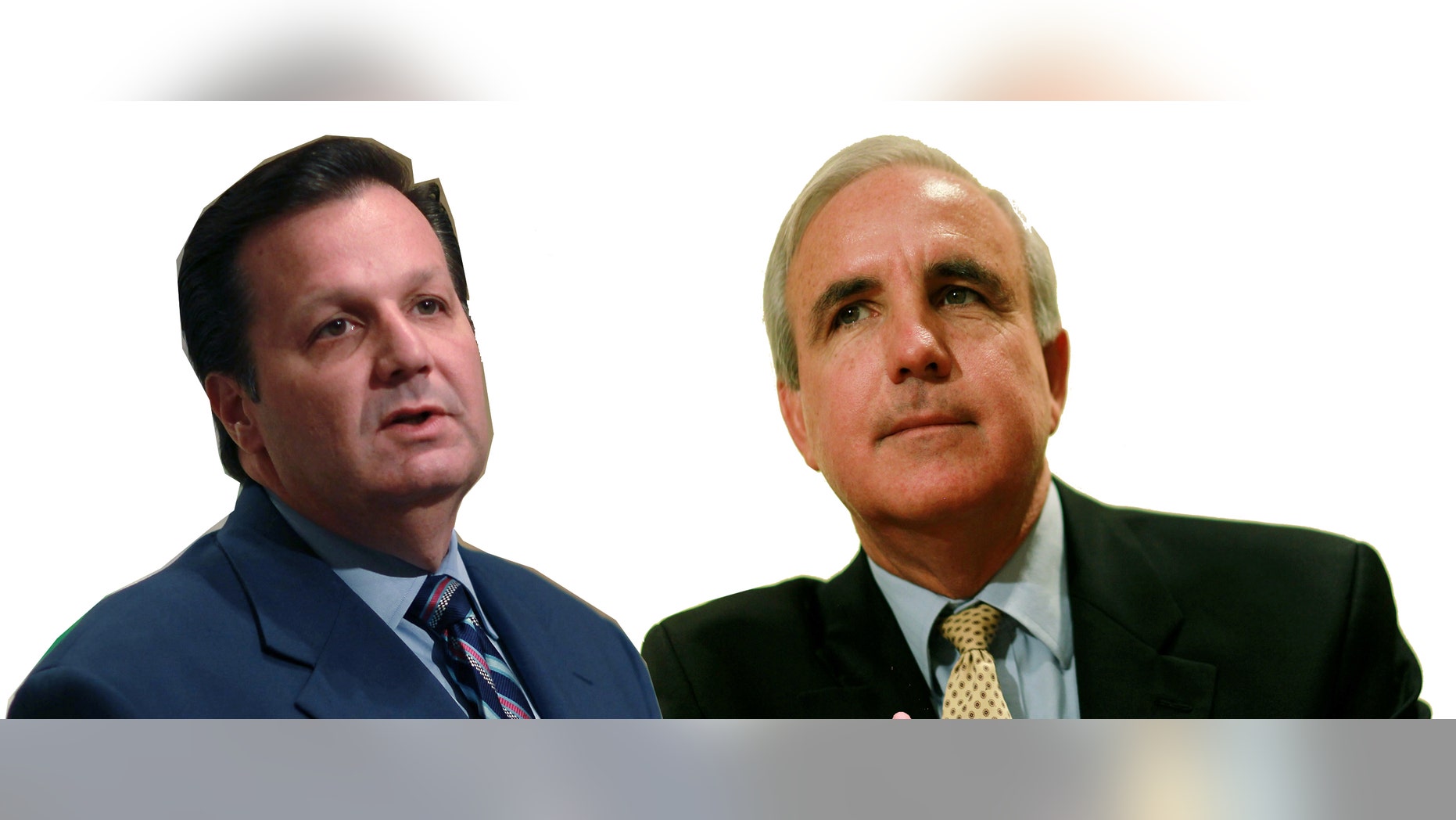 Julio Robaina, right, and Carlos Gimenez, left, are vying to become the next mayor of Miami-Dade County.