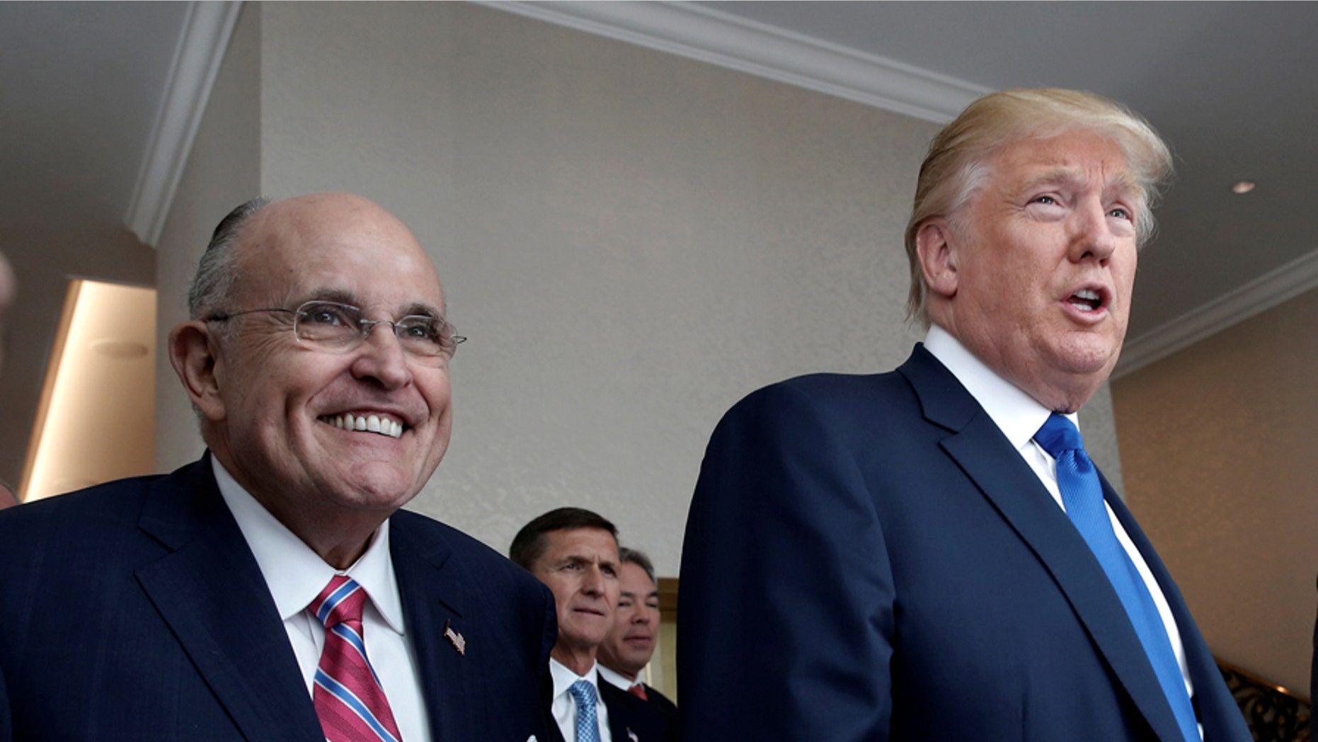 Rudy Giuliani, shown here with President Trump in September 2016, is joining his legal team.
