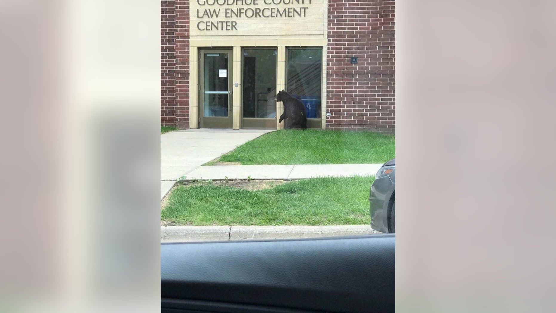 A so-called “friendly visitor” stopped by a Minnesota sheriff’s office on Friday, authorities say.