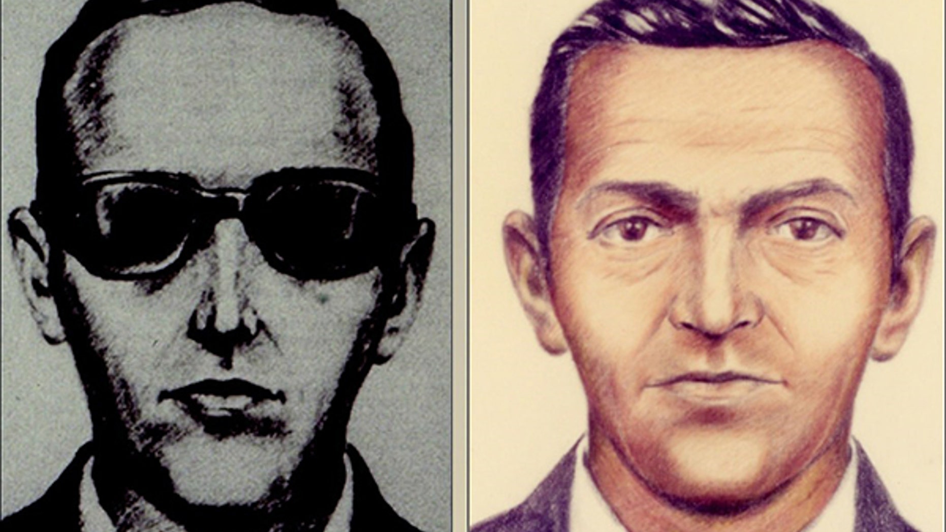 FBI released these sketches after a man named D.B. Cooper hijacked a plane flying from Portland to Seattle on Nov. 24, 1971 and then parachuted out the back door with $200,000, never to be seen again.
