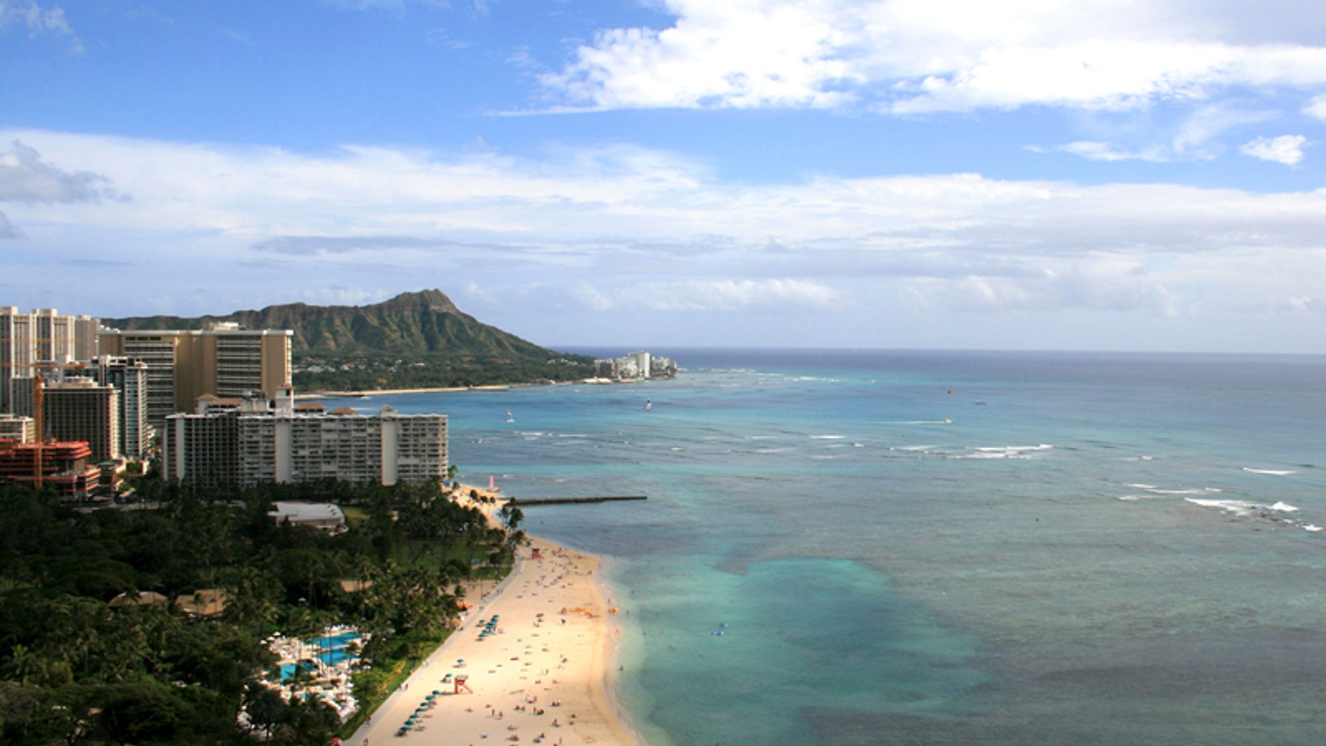 Kahanamoku Beach in Waikiki, Hawaii. (AP Photo/Hilton Hawaiian Village Beach Resort )