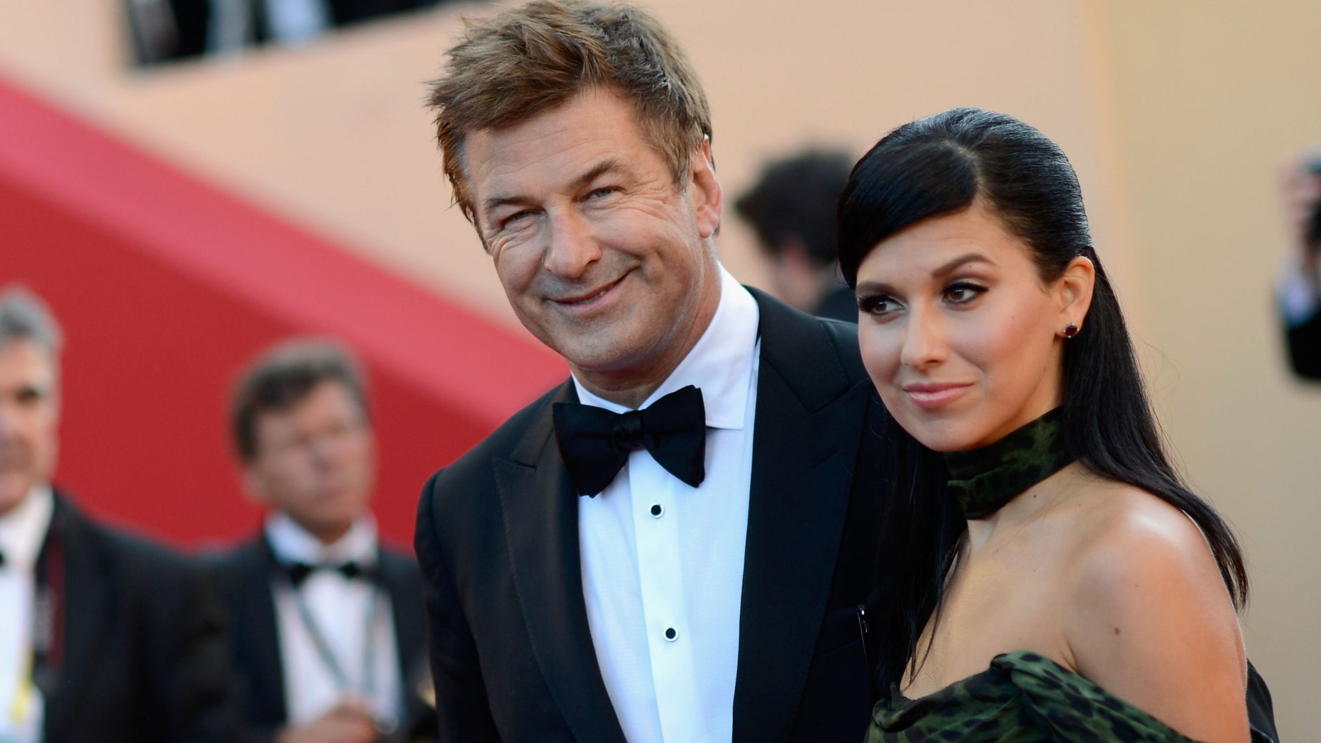 CANNES, FRANCE - MAY 22: Actor Alec Baldwin and Hilaria Thomas attend the 'Killing Them Softly' Premiere during 65th Annual Cannes Film Festival at Palais des Festivals on May 22, 2012 in Cannes, France. (Photo by Gareth Cattermole/Getty Images)