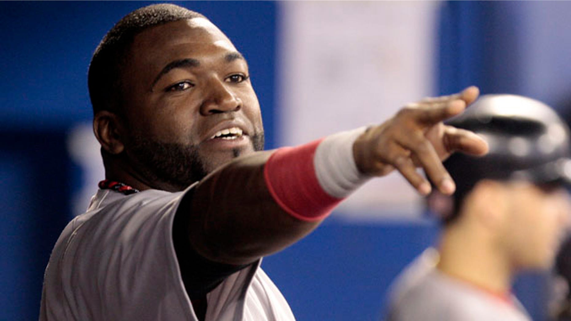 David Ortiz #34 of the Boston Red Sox celebrates his home run against the Toronto Blue Jays during MLB action at the Rogers Centre September 7, 2011 in Toronto, Ontario, Canada. (Photo by Abelimages/Getty Images)