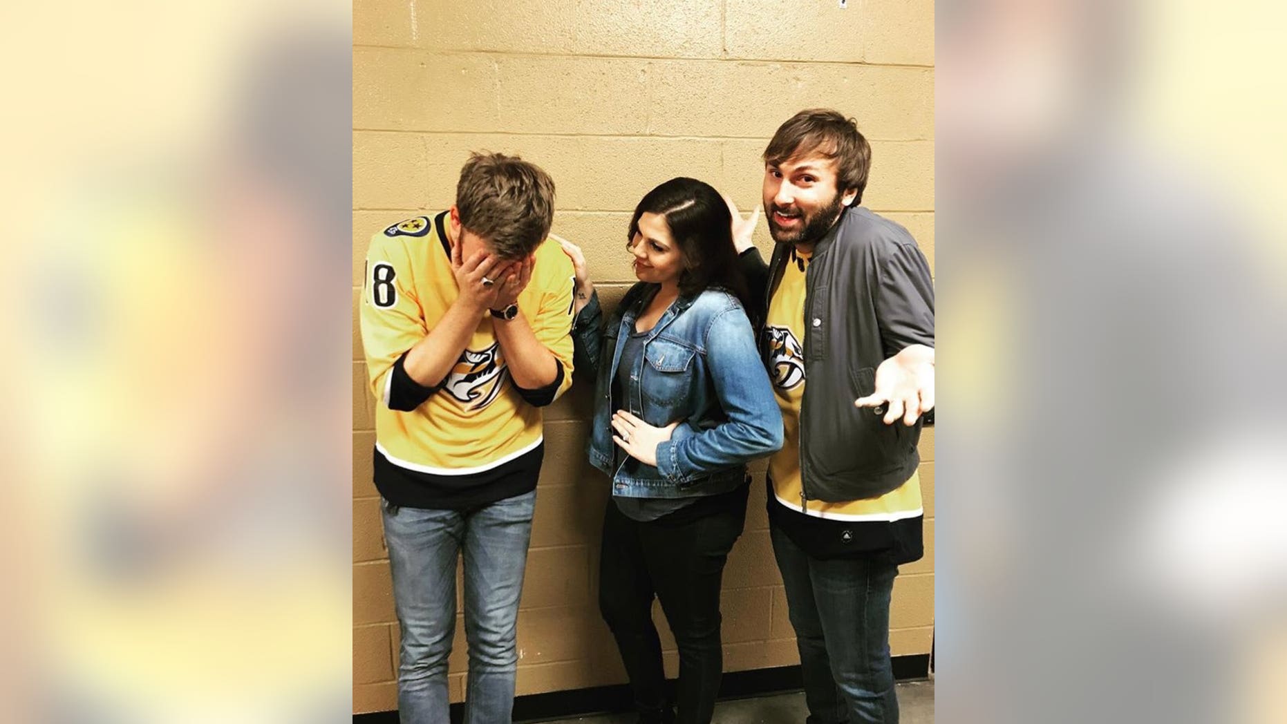 Lady Antebellum ran into some trouble as they forgot the lyrics during the performance of the National Anthem at the NHL playoff game between the Nashville Predators and Winnipeg Jets in Nashville.