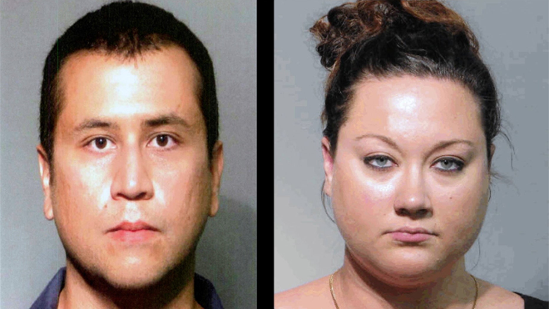 Left: George Zimmerman and his wife (Right) Shellie Zimmerman.