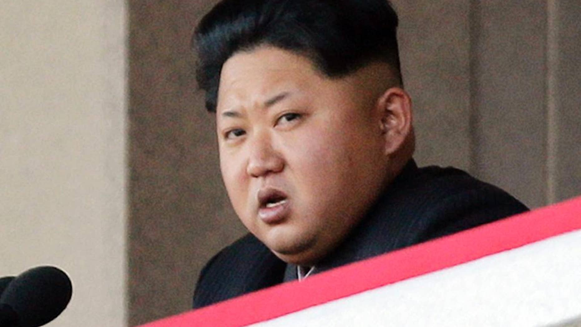 FILE - In this Oct. 10, 2015, file photo, North Korean leader Kim Jong Un delivers remarks at a military parade in Pyongyang, North Korea. North Korea's biggest political convention in decades opens in Pyongyang on May 6, 2016. The announcement comes amid outside speculation that North Korea will soon conduct a fifth nuclear bomb test to burnish leader Kim Jong Un's military credentials amid tough international sanctions. (AP Photo/Wong Maye-E, File)