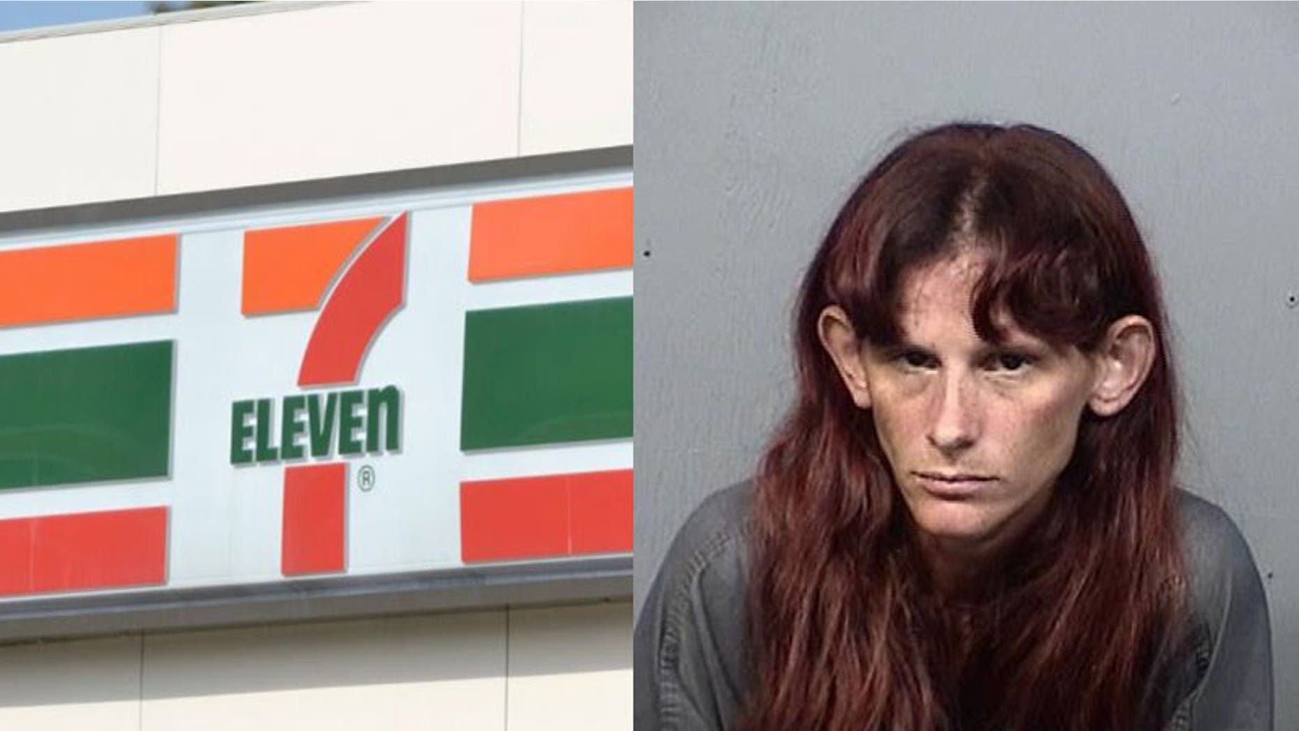 A woman threw nacho cheese at a 7-eleven clerk after she was denied service.