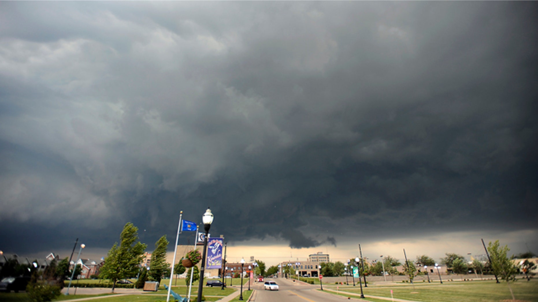 A sudden windstorm out of the east swept through Kenosha, Wis. on June 30, 2011. Several injuries were reported in Kenosha, where winds between 70 and 80 mph downed or damaged hundreds of trees and knocked out power to some 22,000 homes and businesses by early Friday, authorities said.