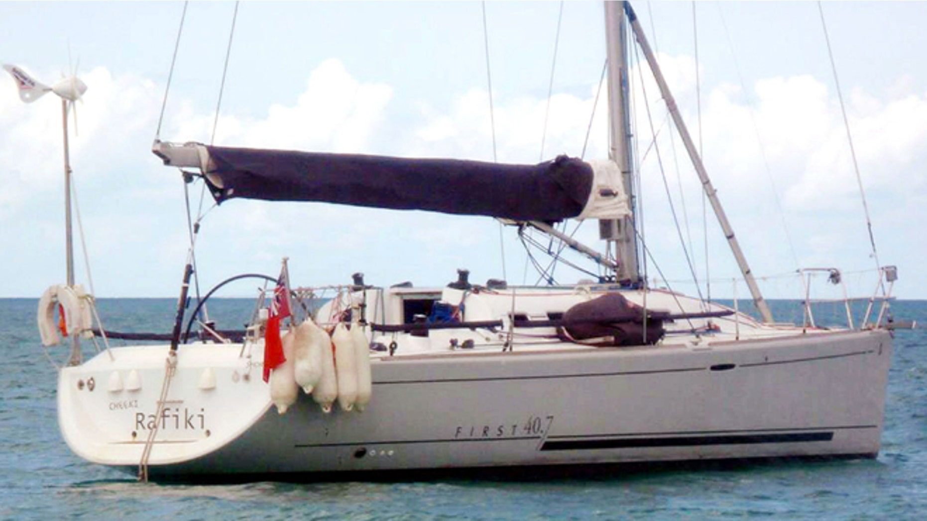 May 19, 2014: This is a undated handout file photo issued by the Royal Yachting Association, via the PA, show the missing yacht Cheeki Rafiki.