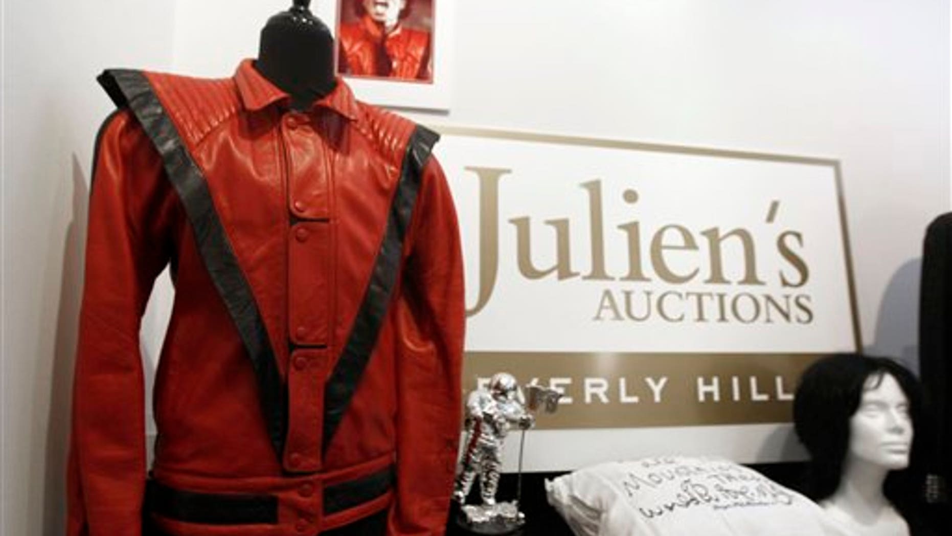 Michael Jackson's iconic 'Thriller' jacket is up for auction. (AP)