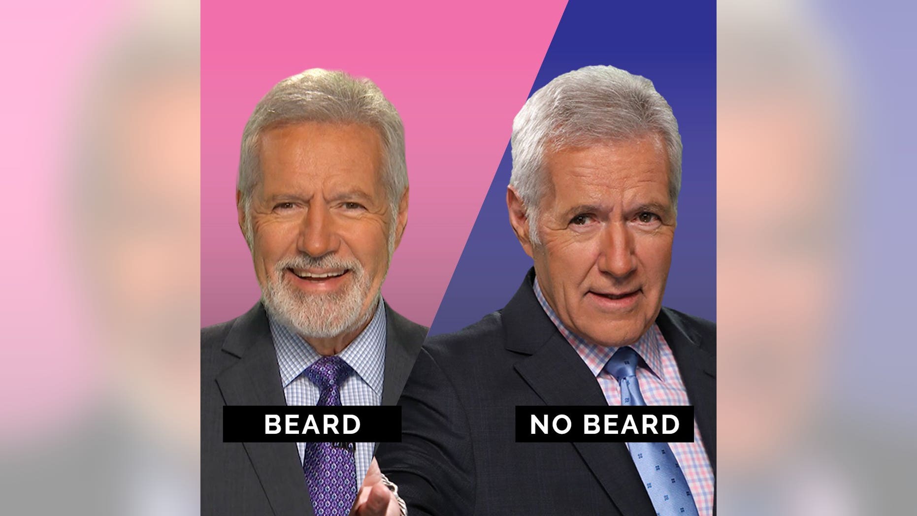 Alex Trebek stunned viewers on Monday when he hosted 'Jeopardy!' with a beard.