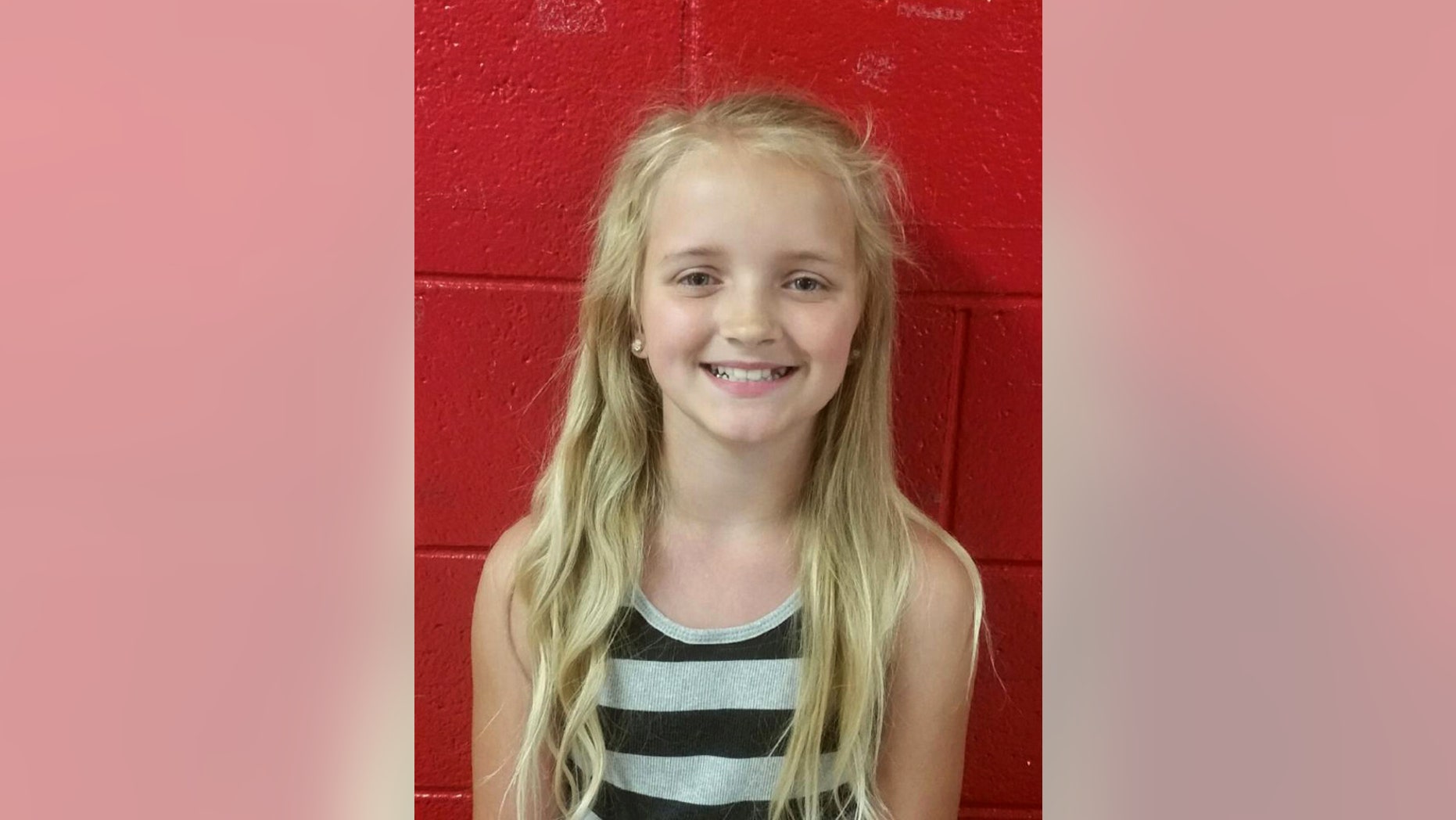 Carlie Marie Trentd is seen in an undated photoprovided by the Tennessee Bureau of Investigation via the Rogersville Police Department. 9-year-old Carlie Marie Trent of Rogersville was reported missing on Wednesday, May 4, 2016, after a non-custodial uncle, Gary Simpson, signed her out of school under false pretenses. Carlie is described as having blonde hair and blue eyes. She is about 4-foot 8-inches tall and weighs about 75 pounds. She was last seen with Simpson. (Tennessee Bureau of Investigation via the Rogersville Police Department via AP)
