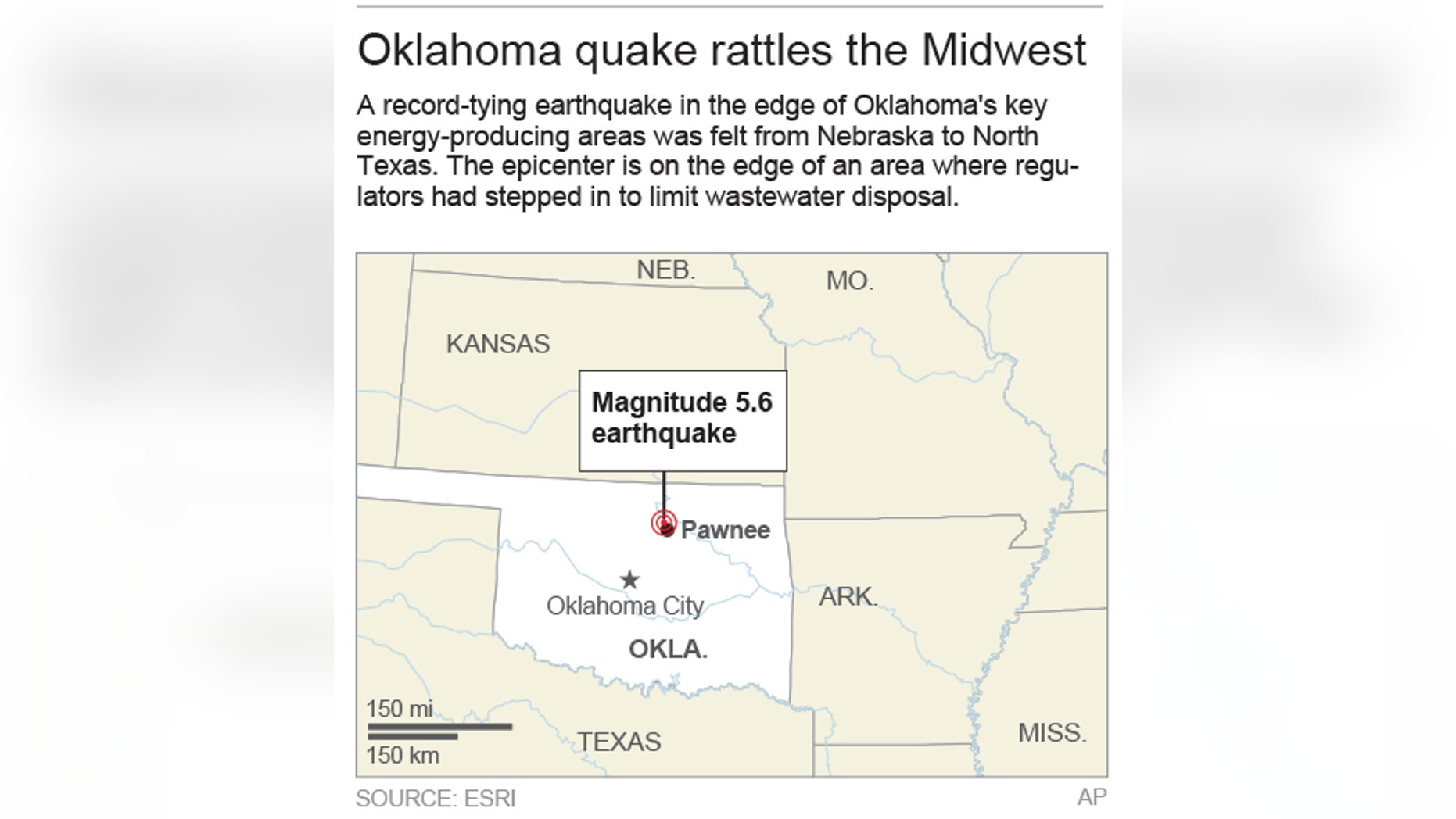 Map locates Pawnee in Oklahoma; 2c x 3 inches; 96.3 mm x 76 mm;